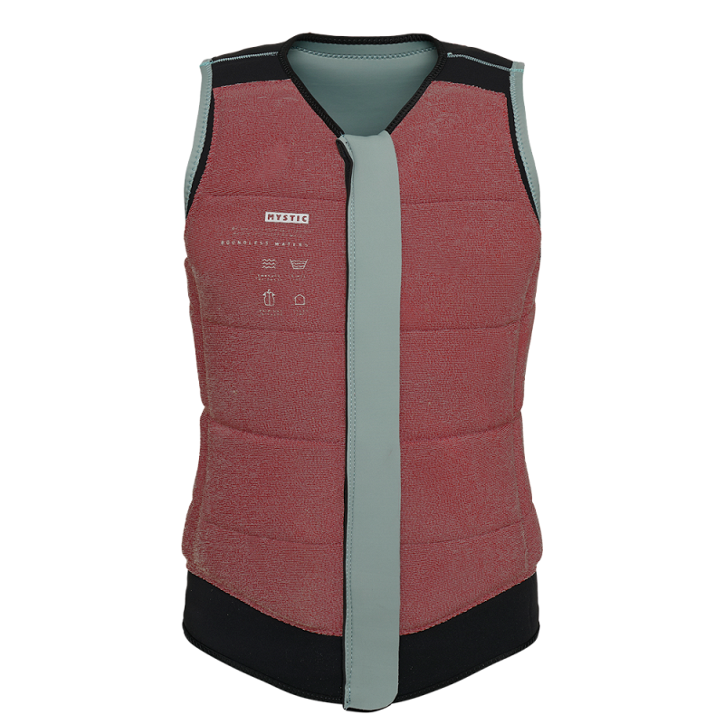 Mystic - Renegade Impact Vest Fzip Wake - Svart/Vit