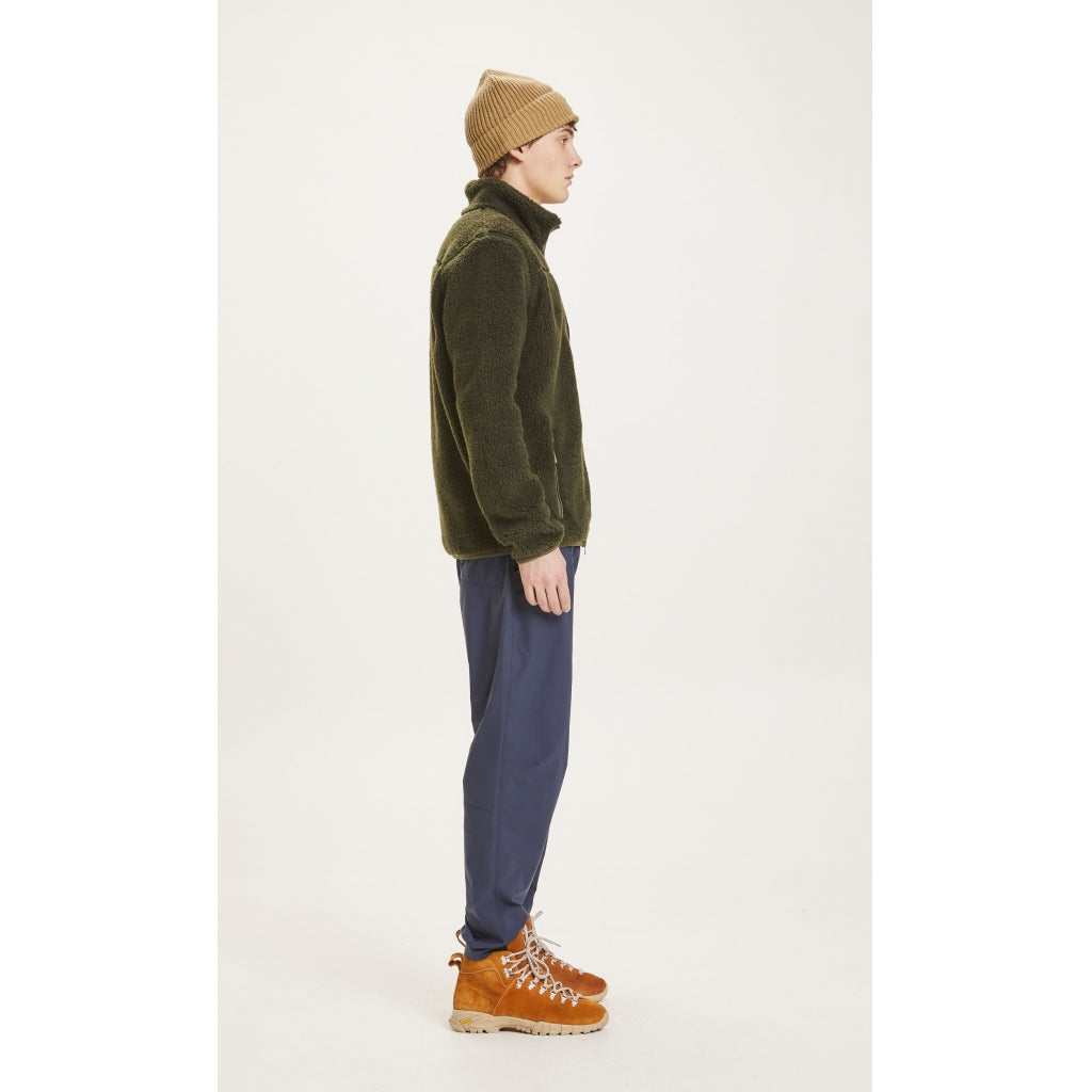 KnowledgeCotton Apparel ELM teddy fleece Jakke - GRS/Vegan