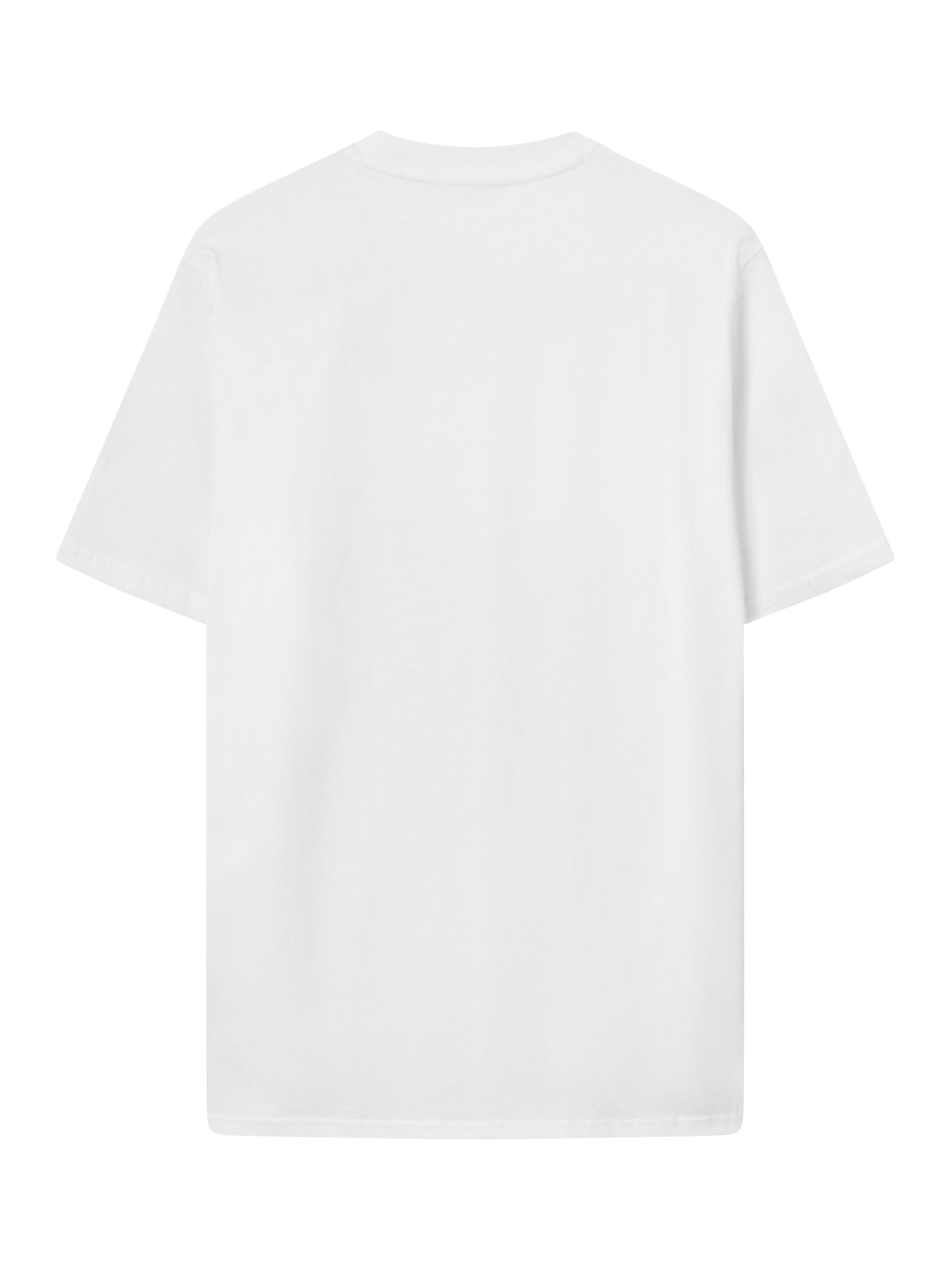 KnowledgeCotton Apparel - Vanlig t-shirt med valframtill - GOTS/Vegan - Ljusvit