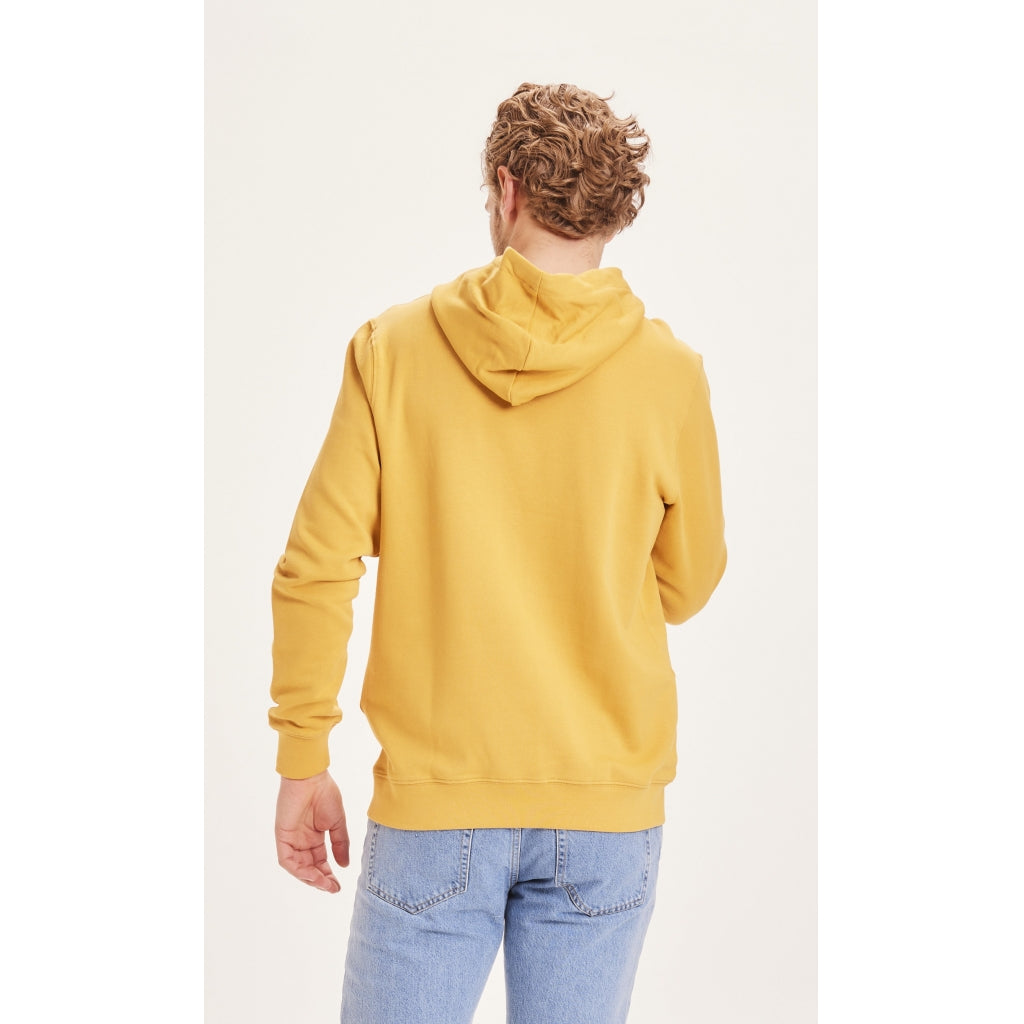 KnowledgeCotton Apparel Hood basic badge sweat, Honey Gold