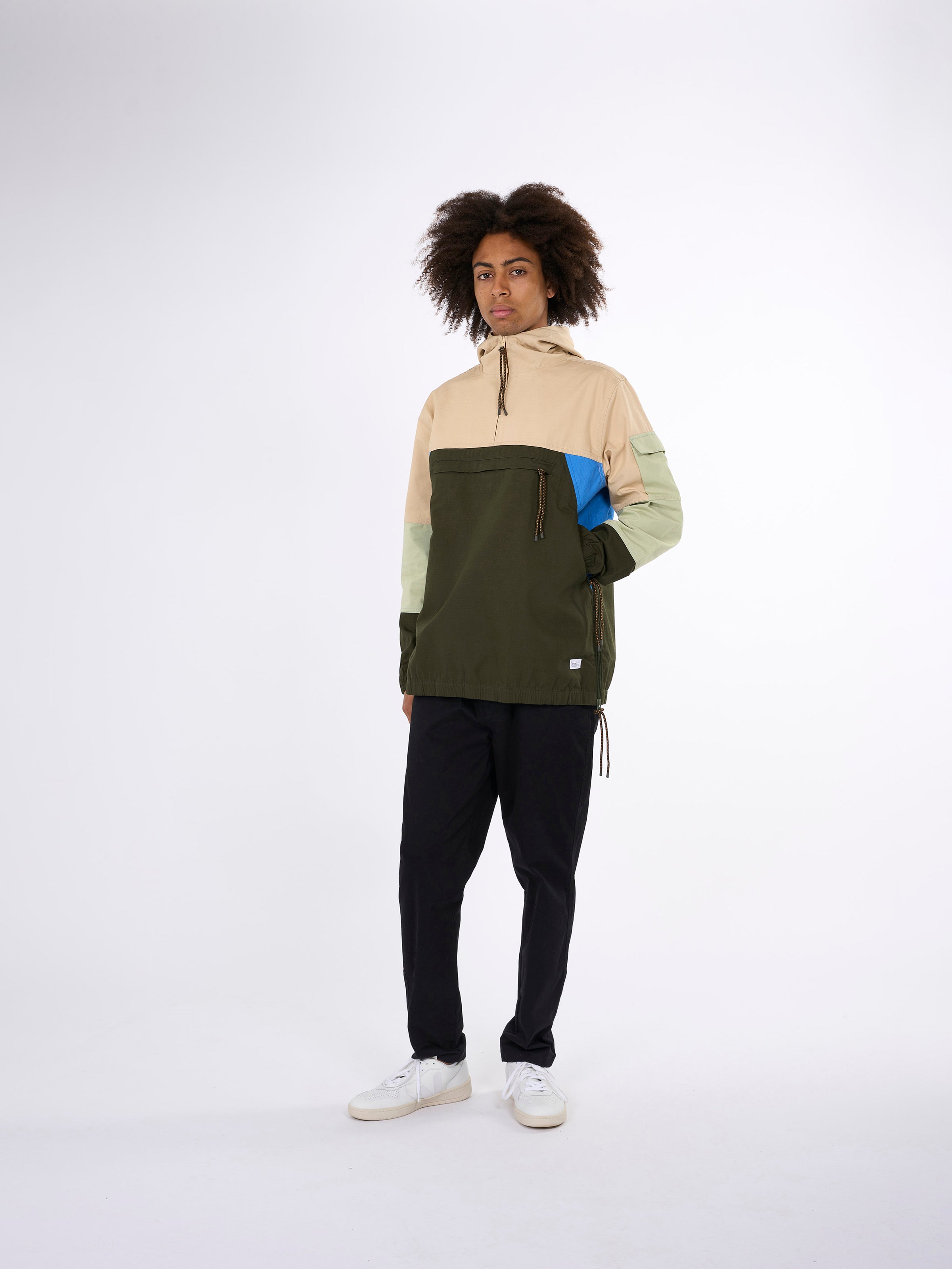 KnowledgeCotton Apparel - Rib stop anorak - GOTS/Vegan