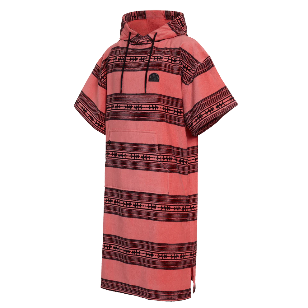 Mystic Velour Poncho - mjuk korall