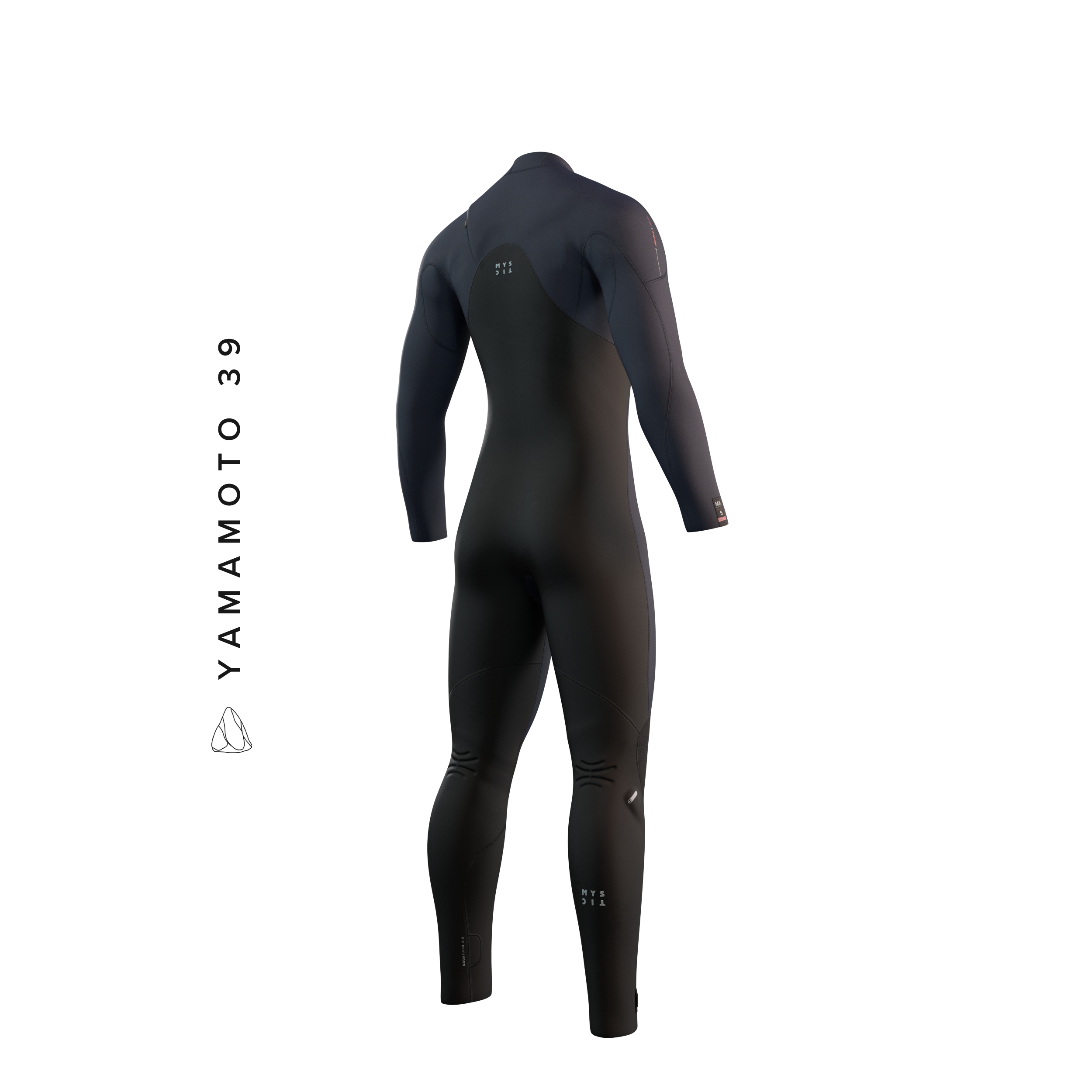 Mystic - Majestic Fullsuit 4/3mm Fzip - Marinblå