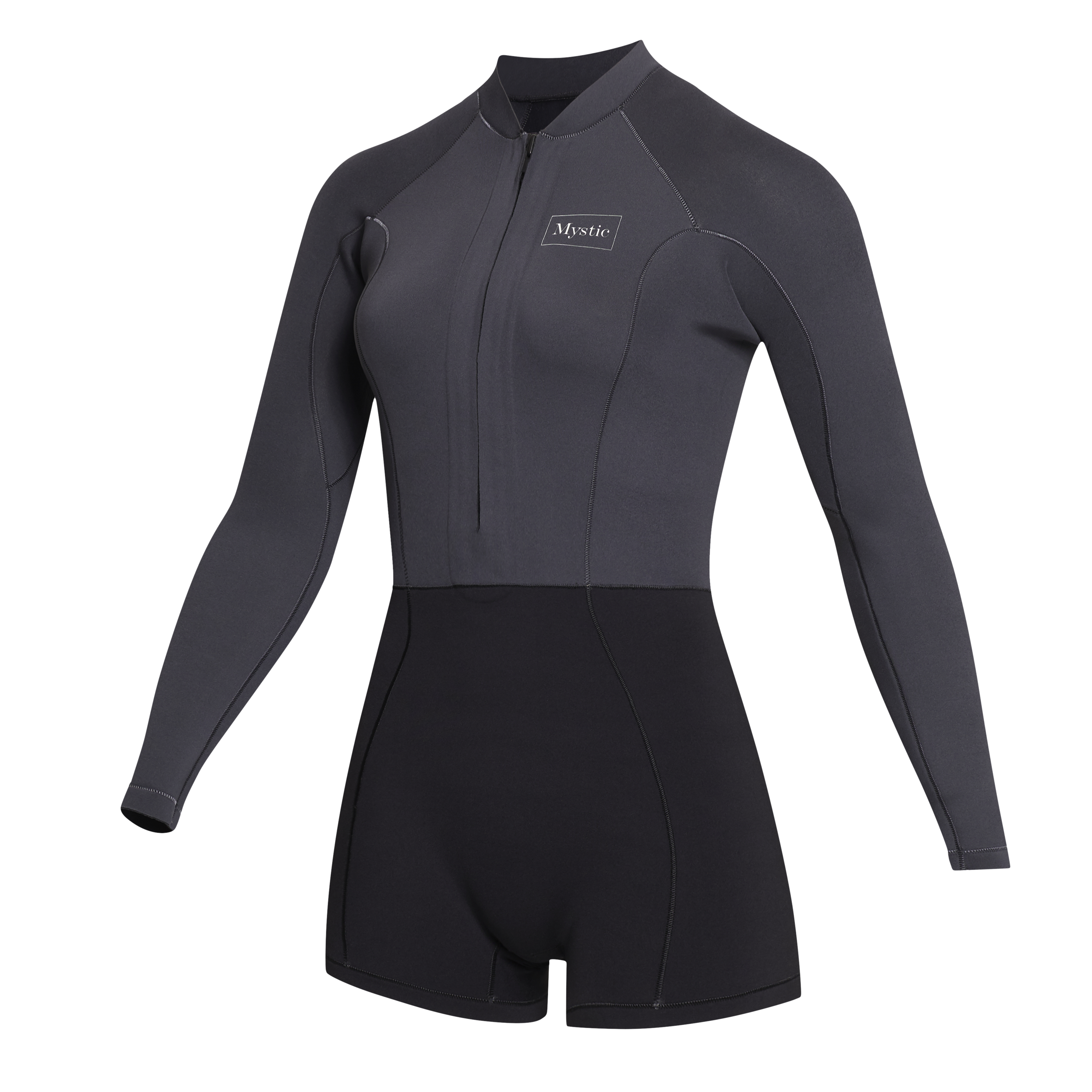 Mystic - Lunar Longarm Shorty 2/2mm Fzip Dam - Svart
