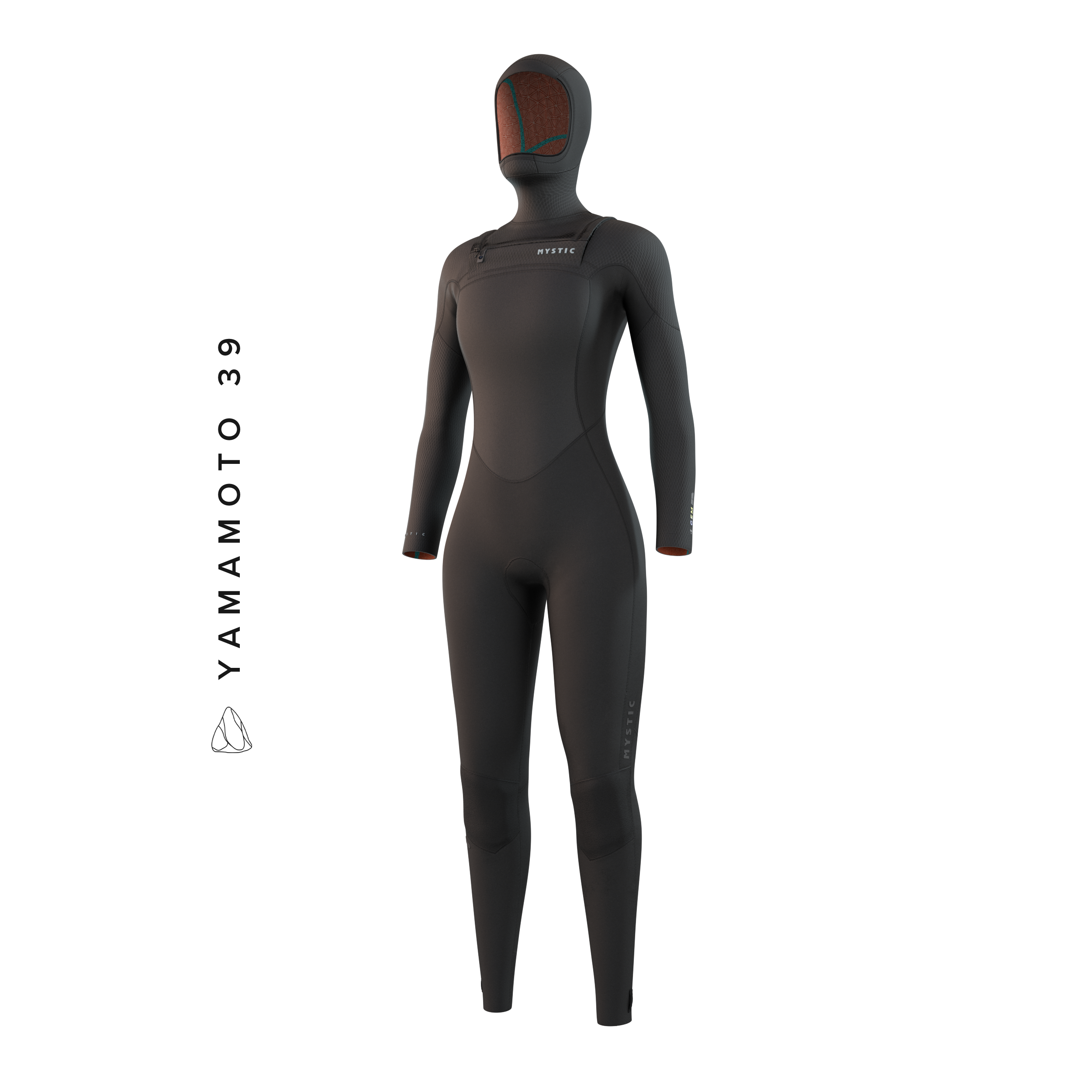 Mystic - Gem Hooded Fullsuit 6/4/3mm DFzip Dam - Svart