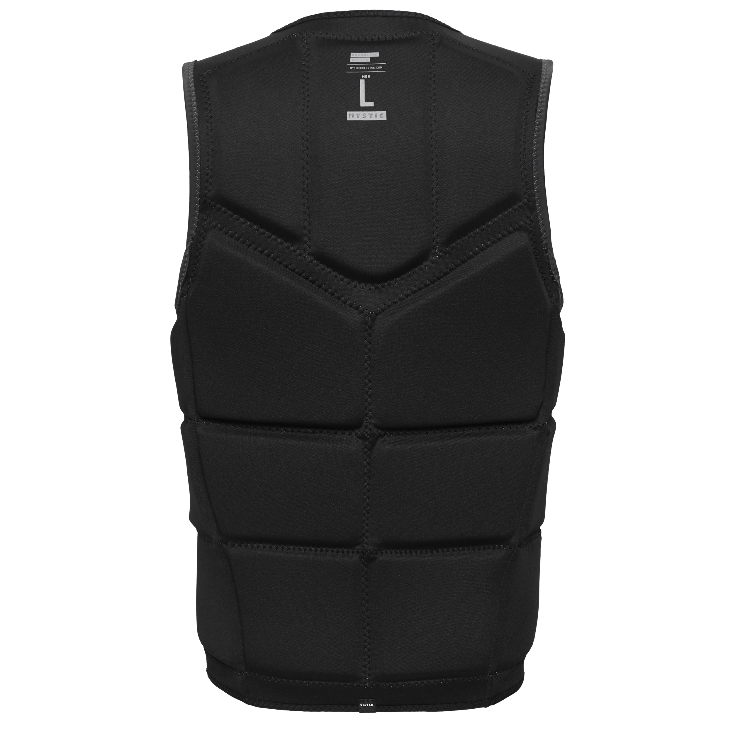 Mystic - Peacock Impact Vest Fzip Wake - Svart