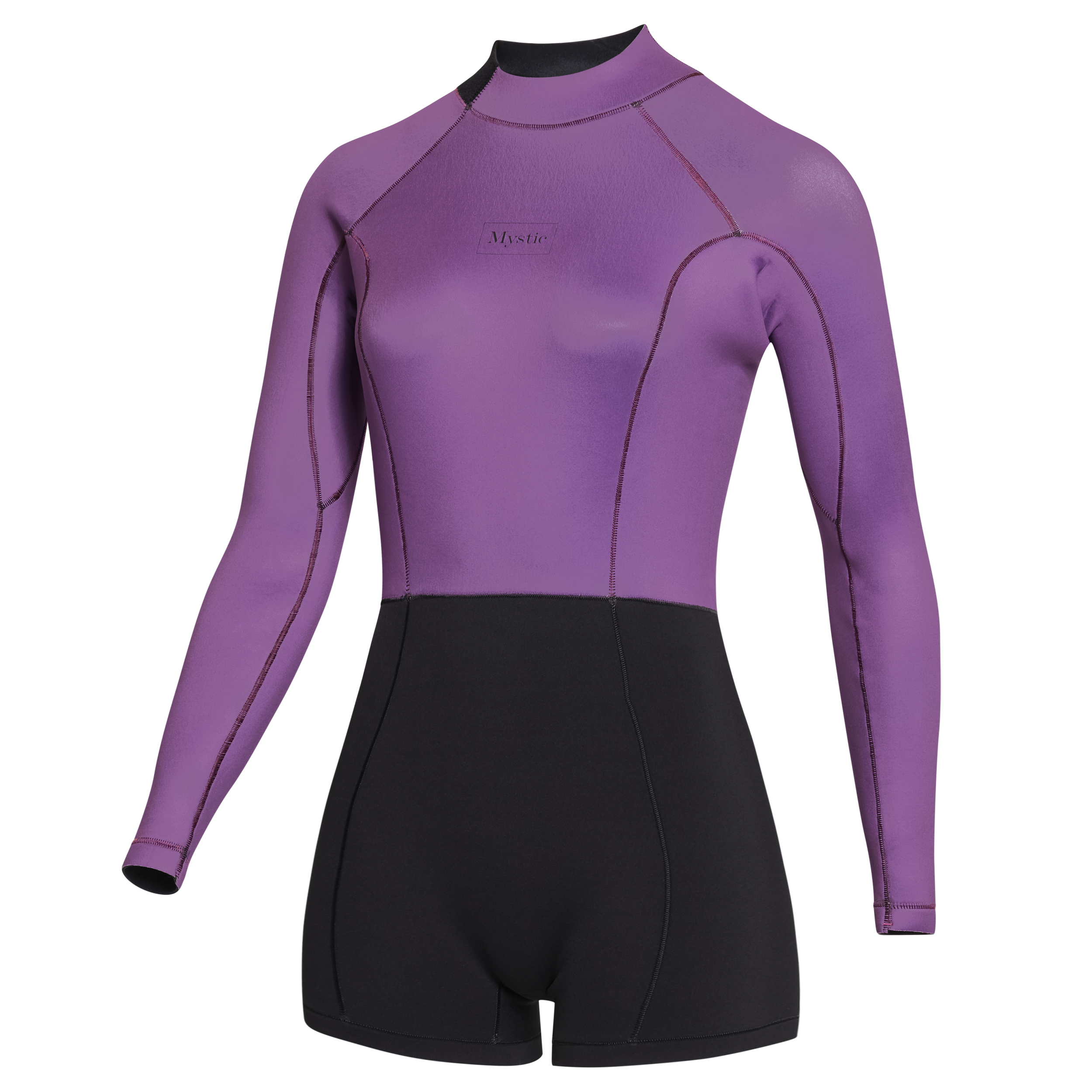 Mystic - Lunar Longarm Shorty 2/2mm Bzip Dam - Sunset Lila