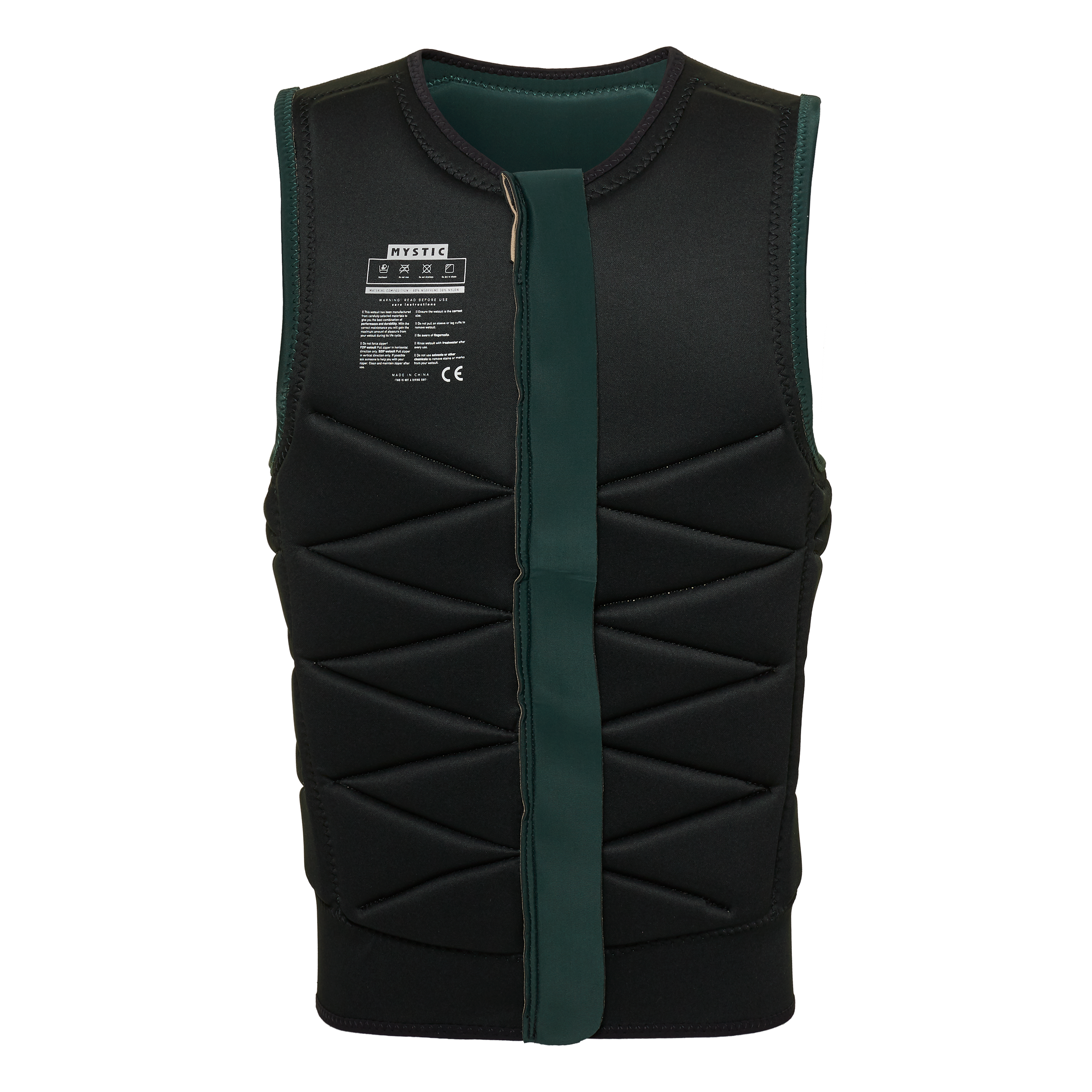 Mystic - Outlaw Impact Vest Fzip Wake - Dark Leaf