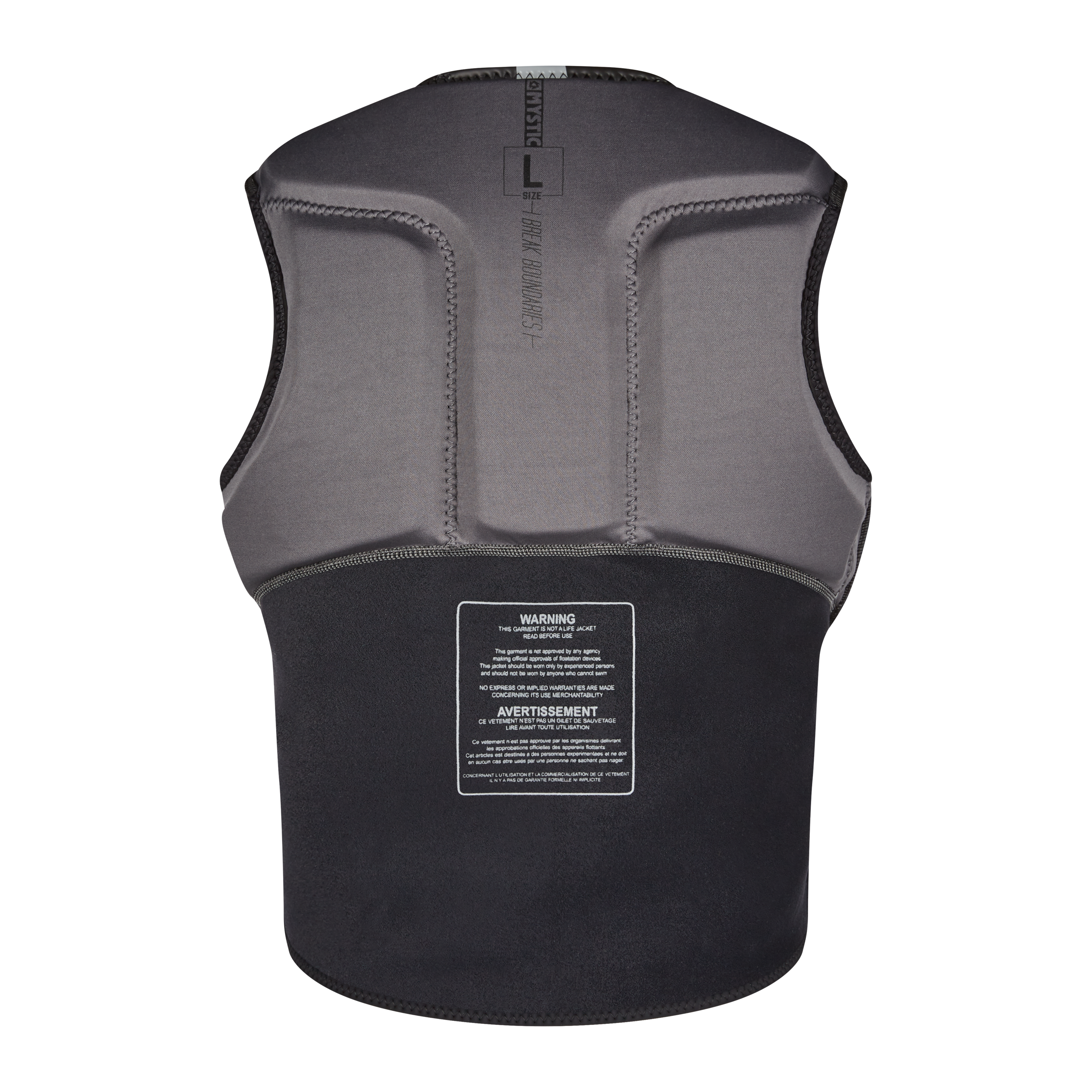 Mystic - Block Impact Vest Fzip Kite - Svart