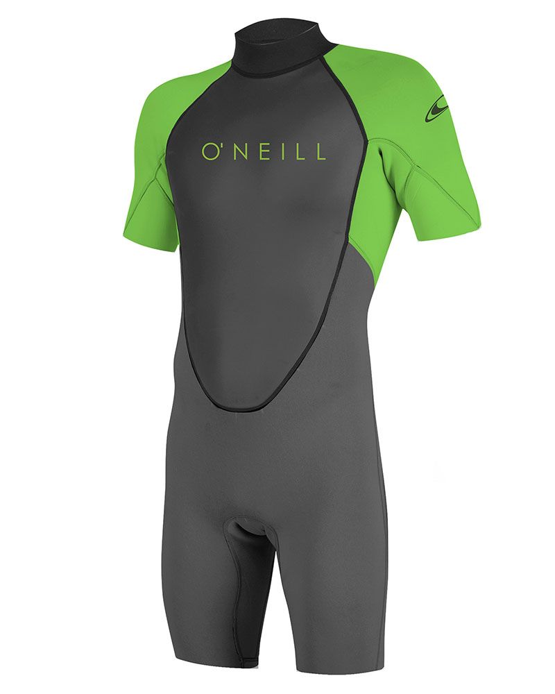 O'Neill Youth Reactor II 2mm Back Zip S/S Spring grafit / dayglo