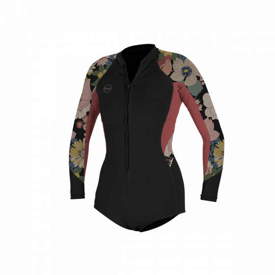 O'Neill Bahia 2/1 Front Zip L/S Short Spring Tearoe/Twiggy