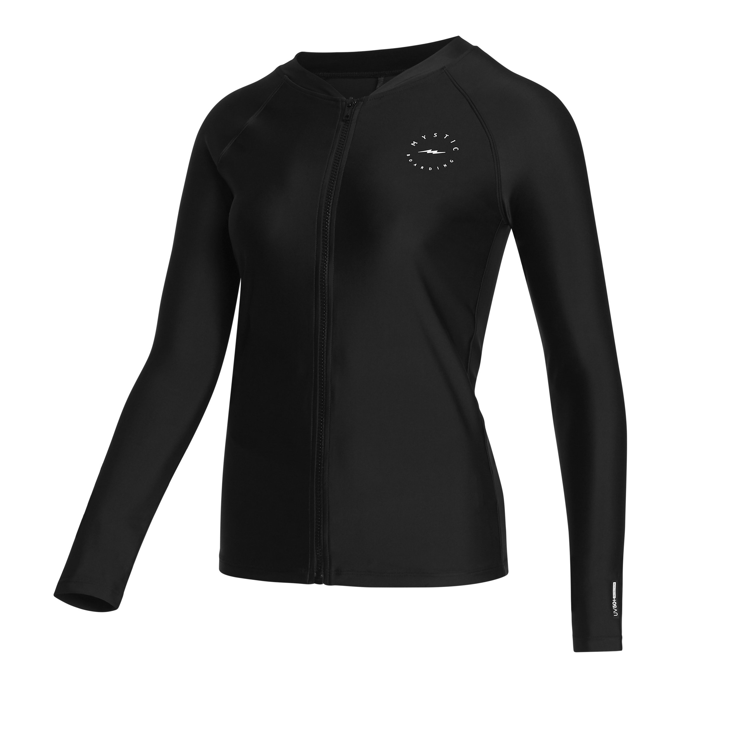 Mystic - Jayde Zip Thru Rash Vest - Svart