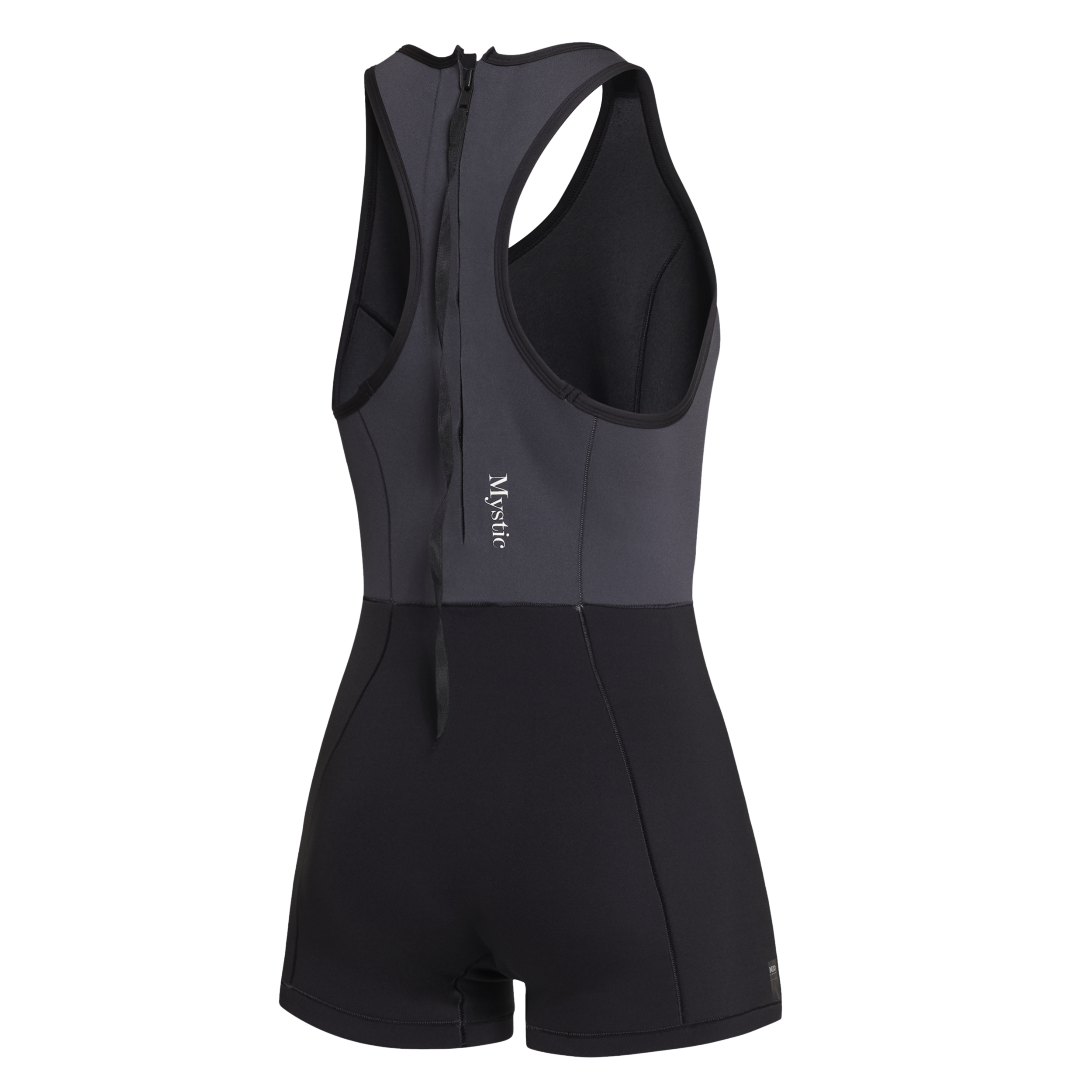 Mystic - Lunar Short John 2/2mm Bzip Dam - Svart