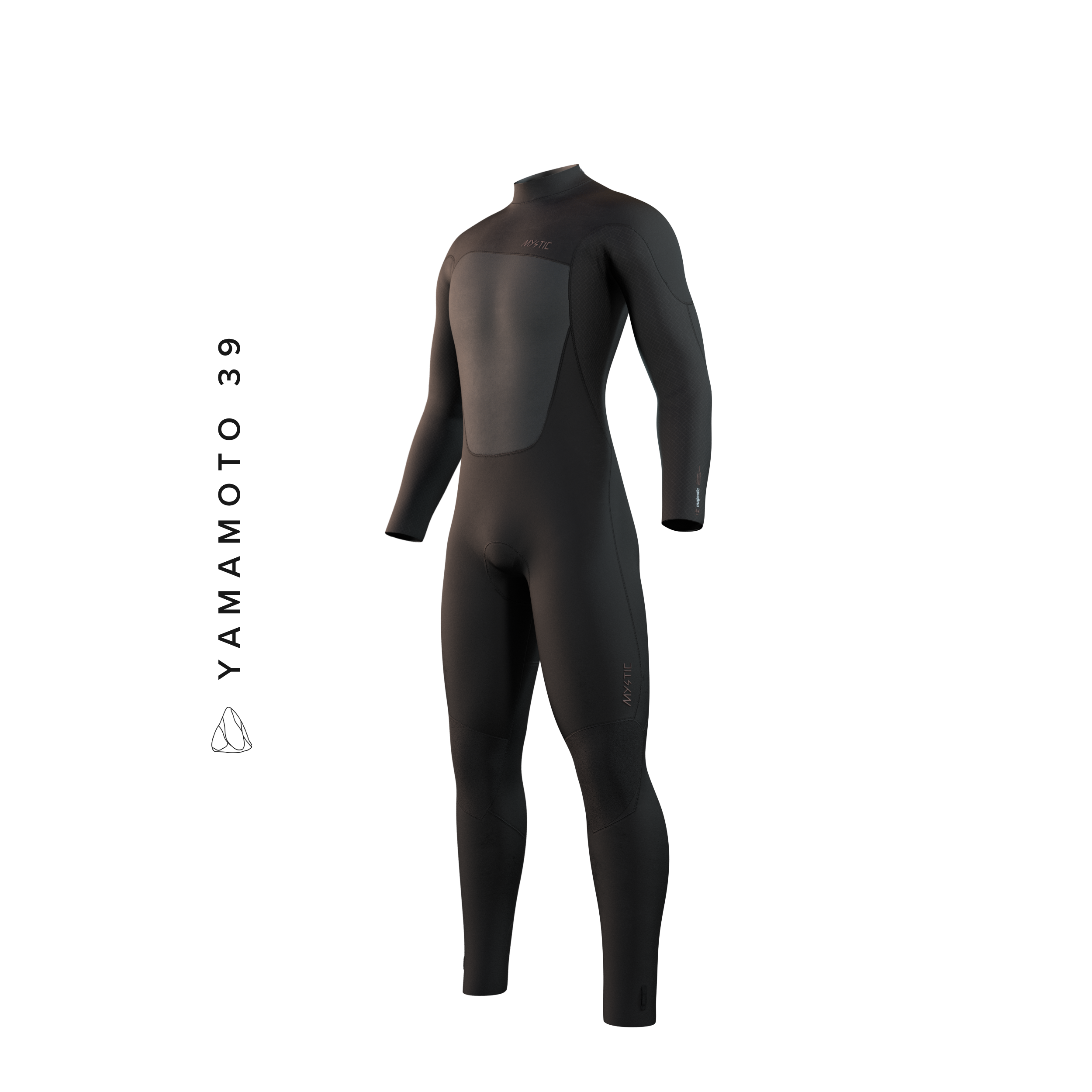 Mystic - Majestic Fullsuit 4/3mm Bzip - Svart