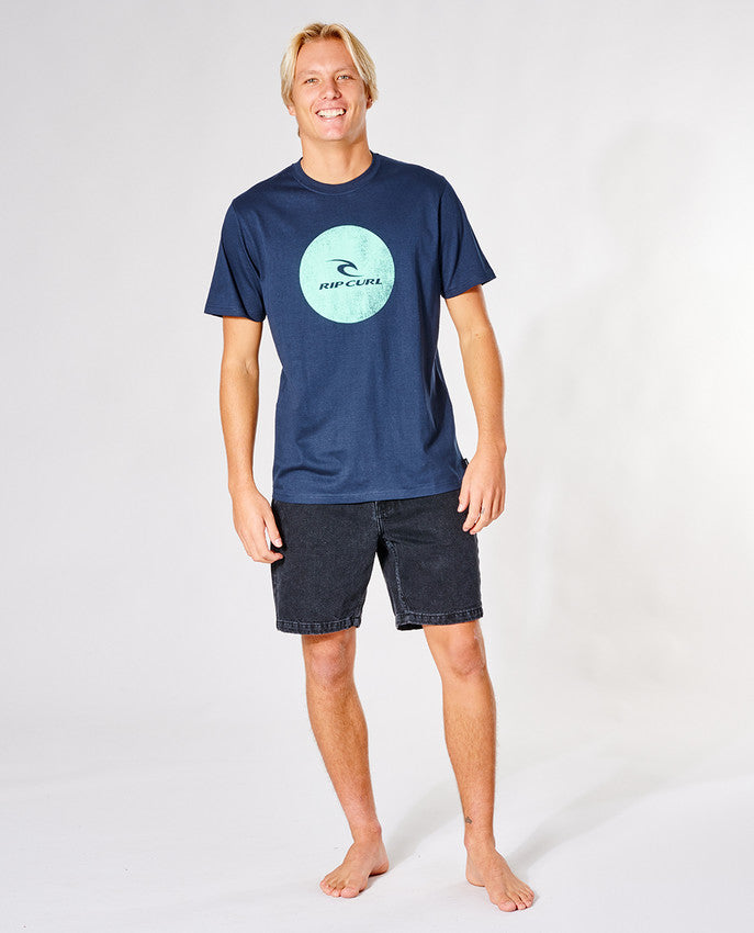 Rip Curl - corp icon t-shirt - marinblå