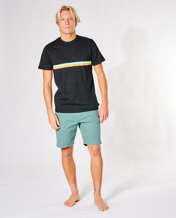 Rip Curl - surf revival strip tee - svart