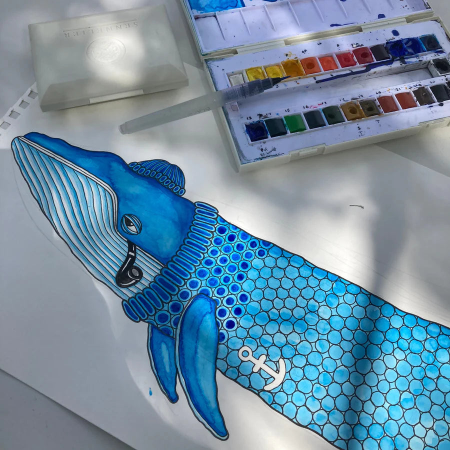 Lakor - Blåval - Svart T-shirt