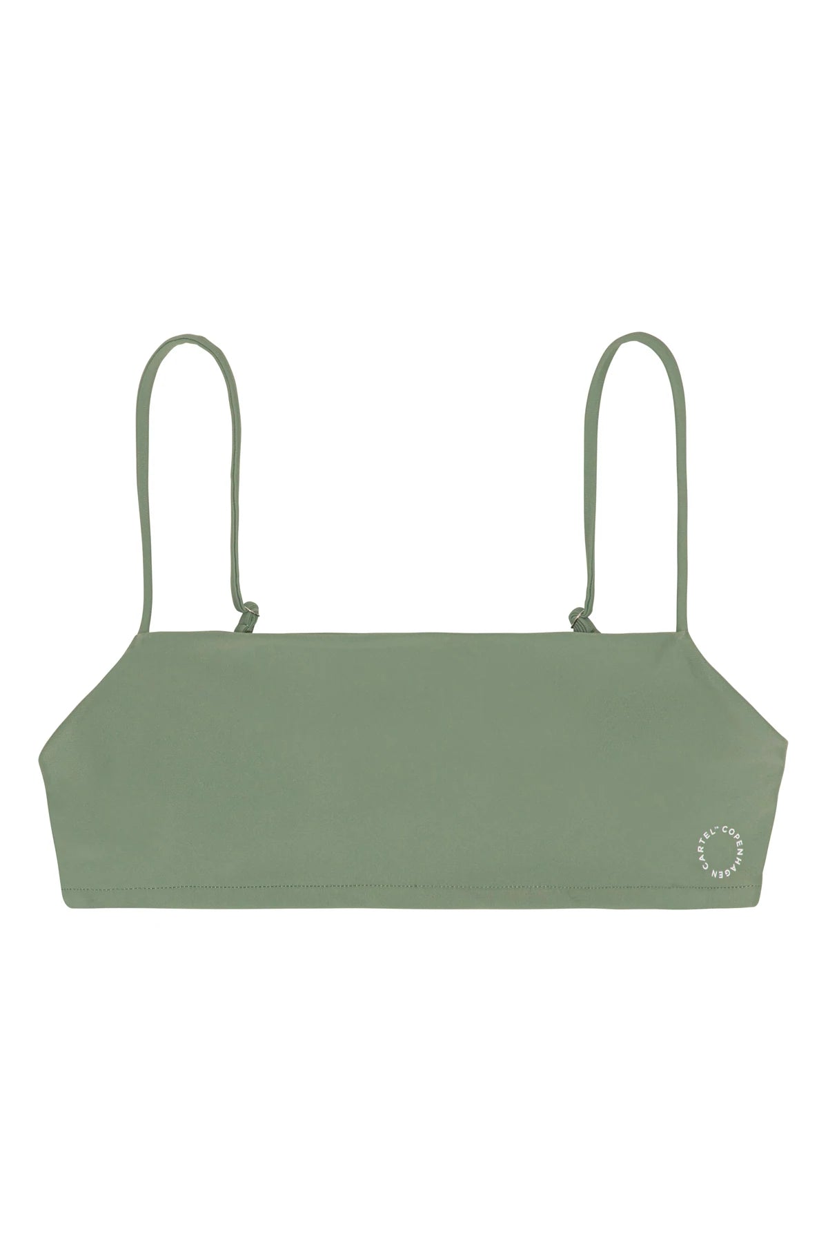 Copenhagen Cartel - Sanur justerbara remmar bikini topp bandeau - Army
