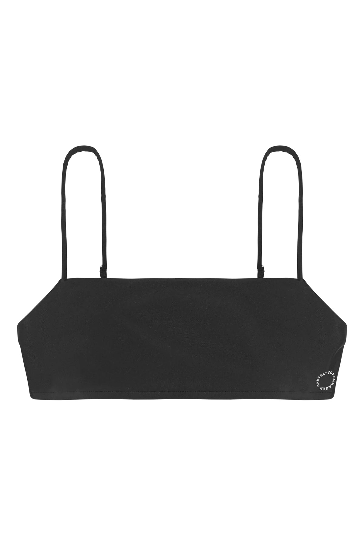 Copenhagen Cartel - Sanur justerbara remmar bikini topp bandeau - Nero