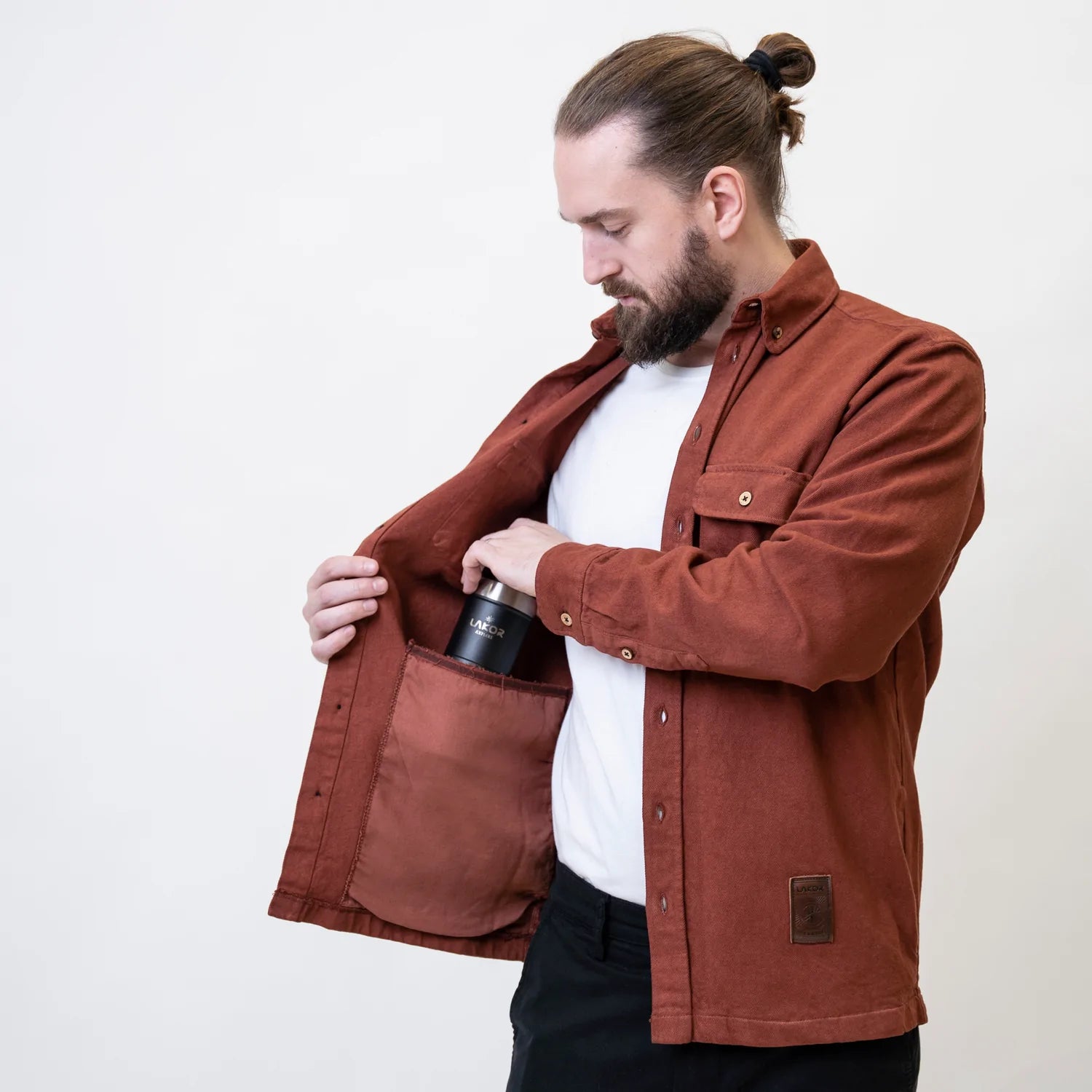 Lacor - Bone - Rödbrun skjorta