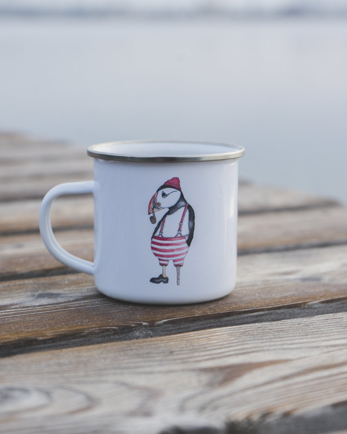 Lakor - Atlantic lunnefågel Emaljmugg