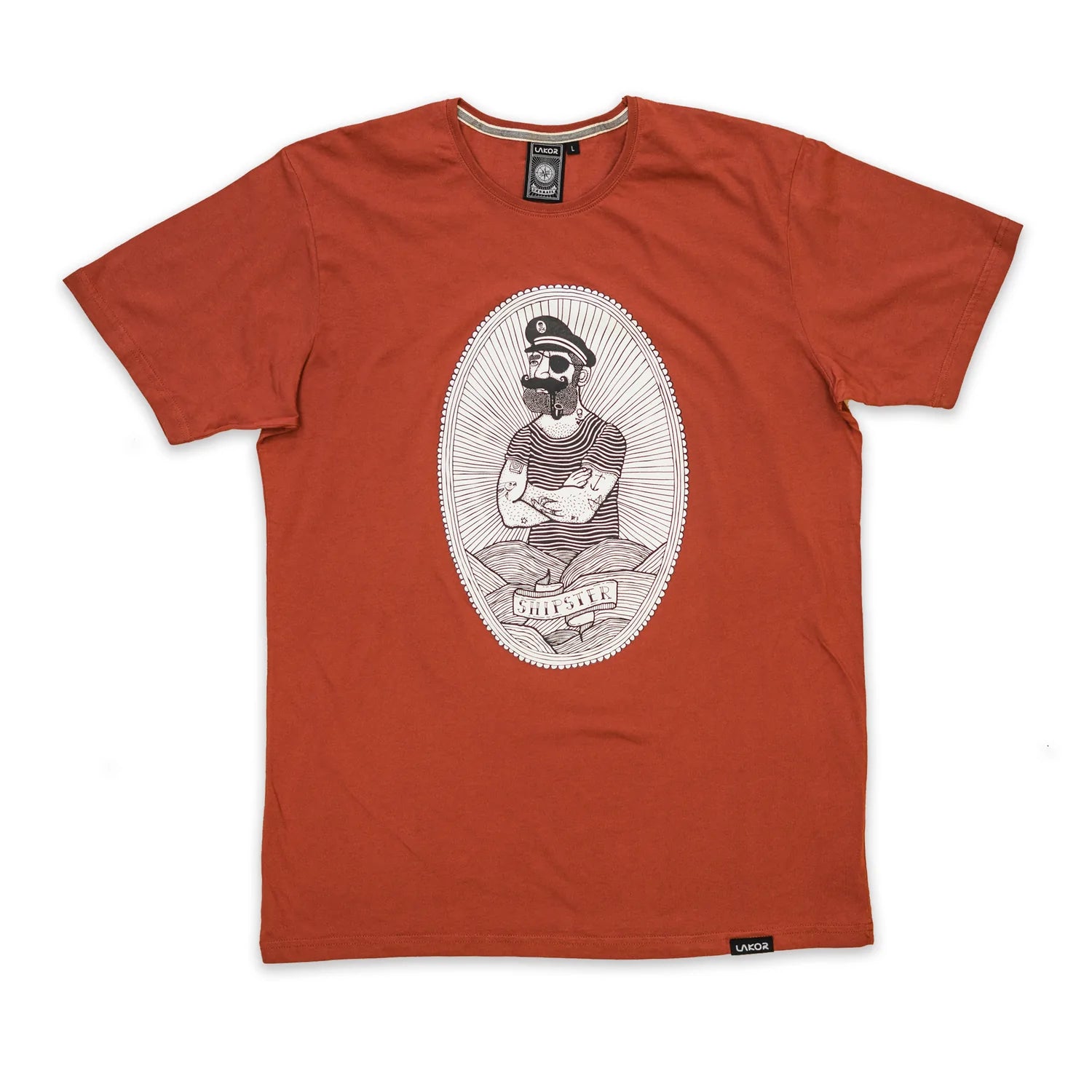 Lack - Inramad legend - bränd orange