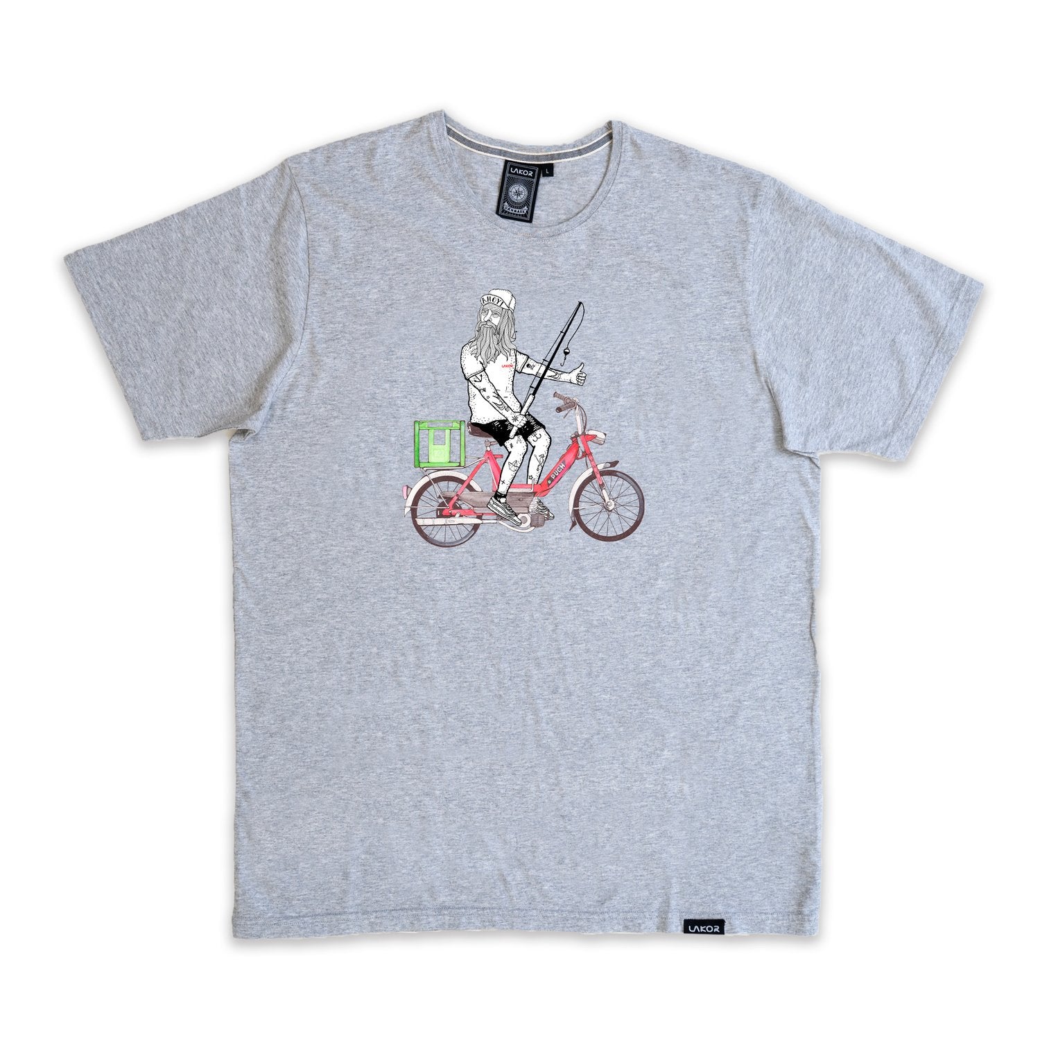 Lakor - Fish Trip (ljusgrå) T-shirt