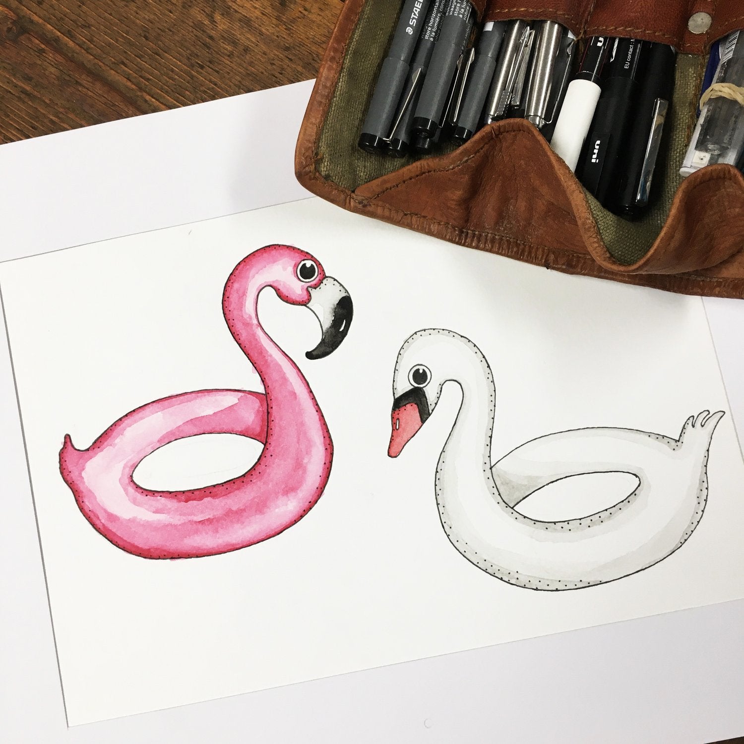 Lakor - Flamingo T-shirt med bröst