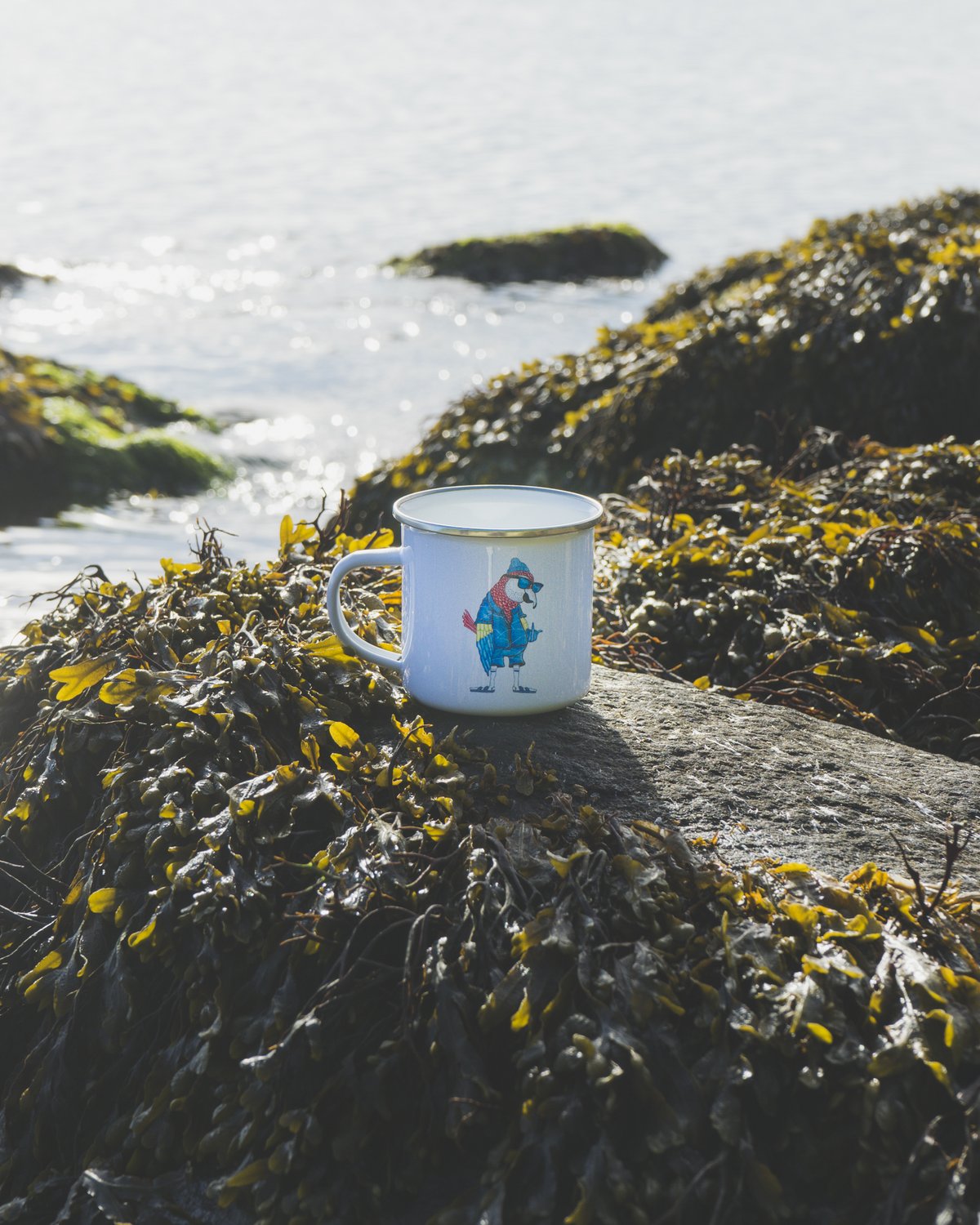 Lakor - Hipster Papegoja Emaljmugg