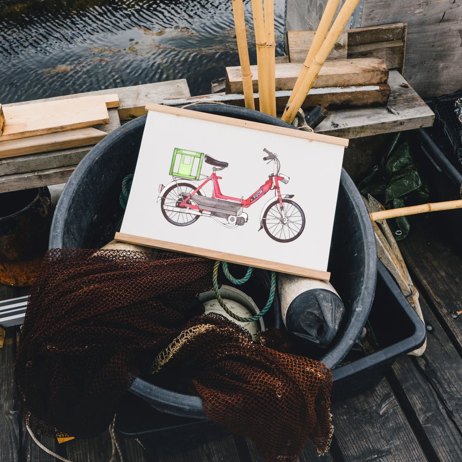 Lakor - röd puchaffisch