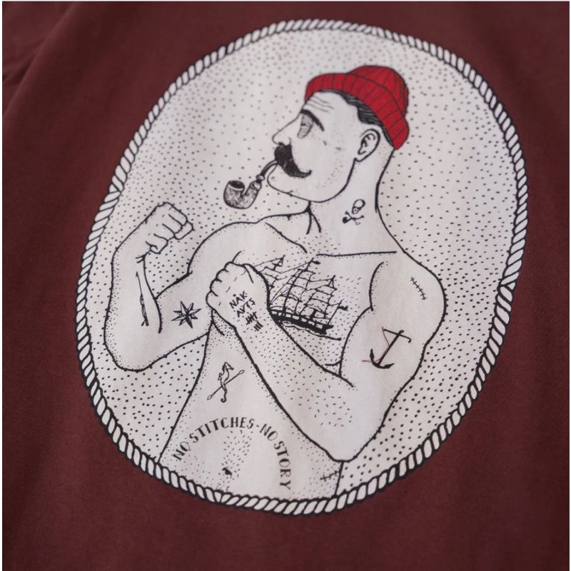 Lakor - T-shirt utan sömmar (rödbrun)