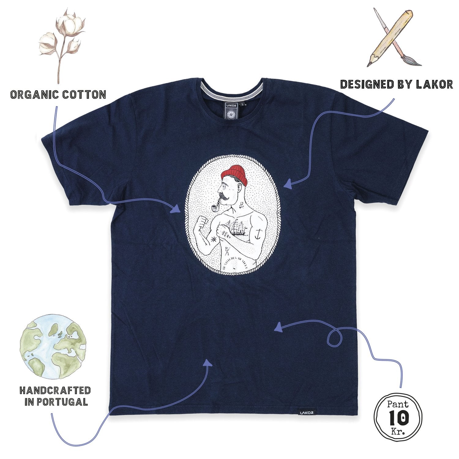 Lakor - Inga sömmar (Blåbär) T-shirt