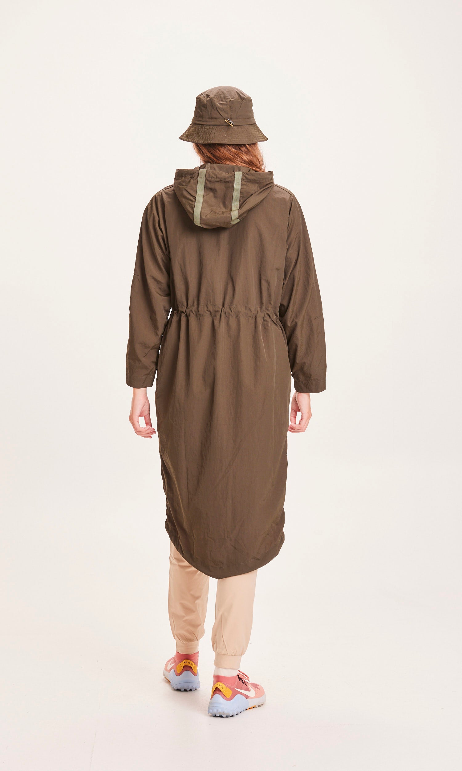 KnowledgeCotton Apparel ZARIA Lightweight Parka - GRS/Vegan Forrest Night