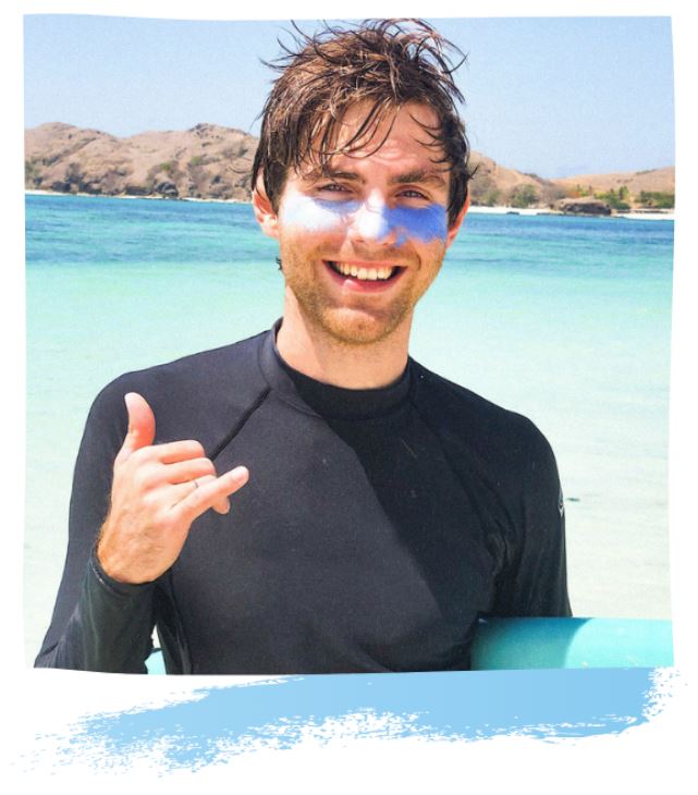 Aloha Sun Stick SPF 50+ | Face Mineral Sunscreen för surfing | Rosa färg