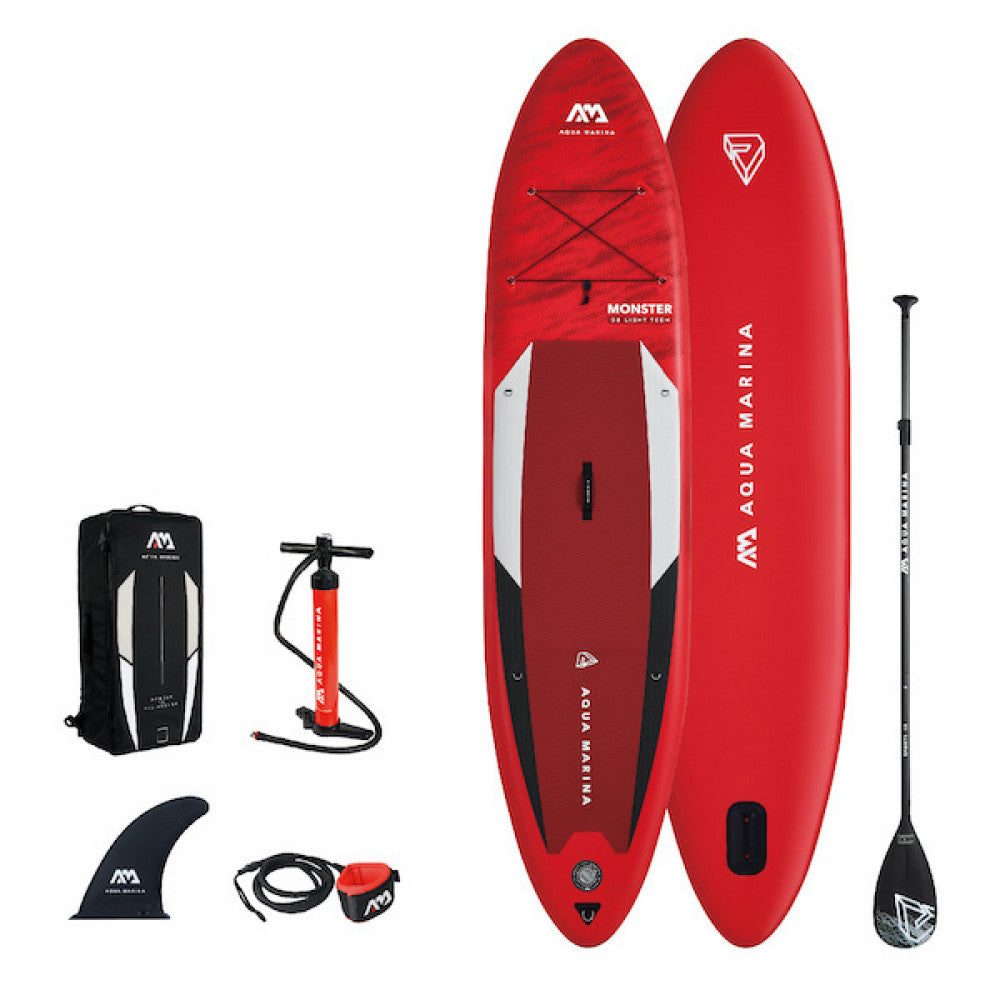 Aqua marina monster 12'0 2021 uppblåsbar allround sup (390 L) - komplett paket