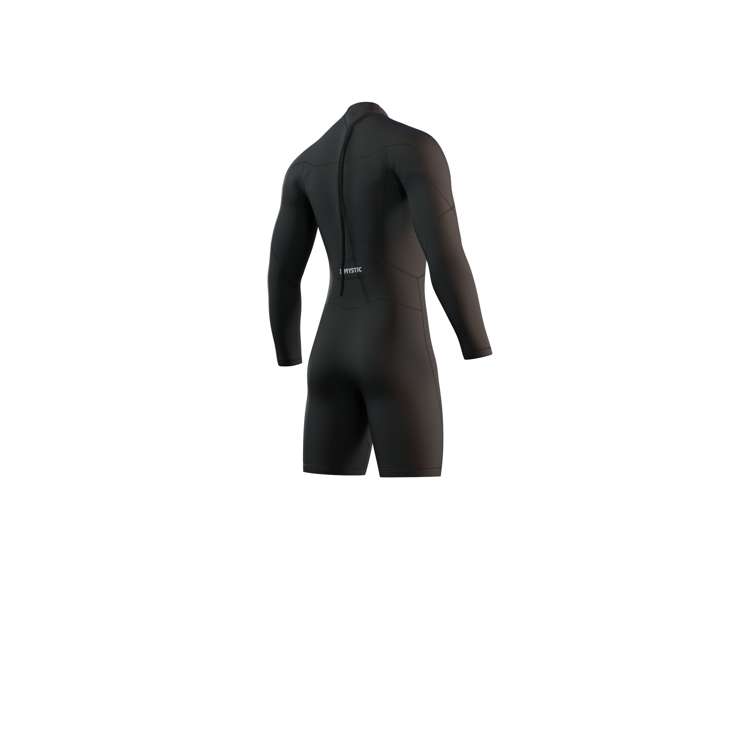 Mystic - Brand Longarm Shorty 3/2mm Bzip Flatlock - Svart