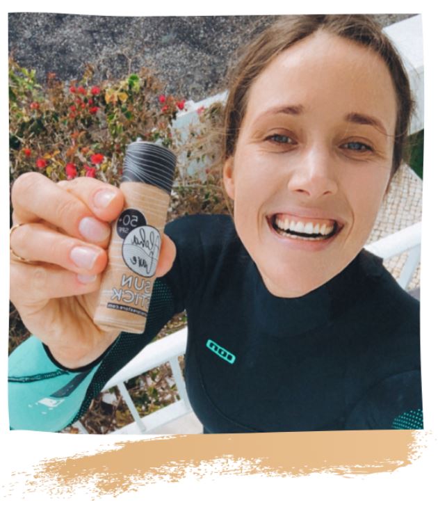 Aloha Sun Stick SPF 50+ | Face Mineral Sunscreen för surfing | BALI STRANDEN