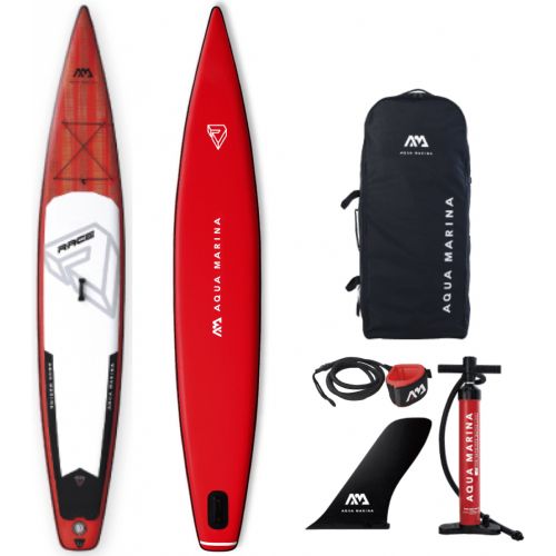 Aqua marina race 14'0 dubbel camber uppblåsbart sup-paket (360 liter)