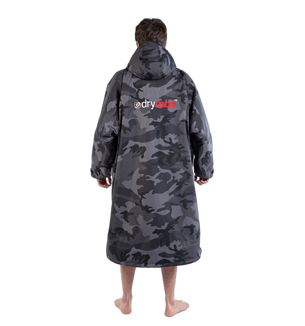 Dryrobe advance långärmad poncho | vuxna | svart/camo
