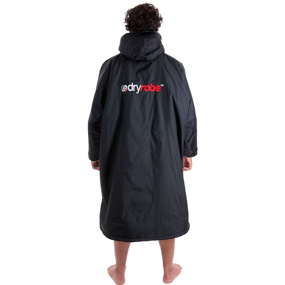 Dryrobe advance långärmad poncho | vuxna | svart/grå