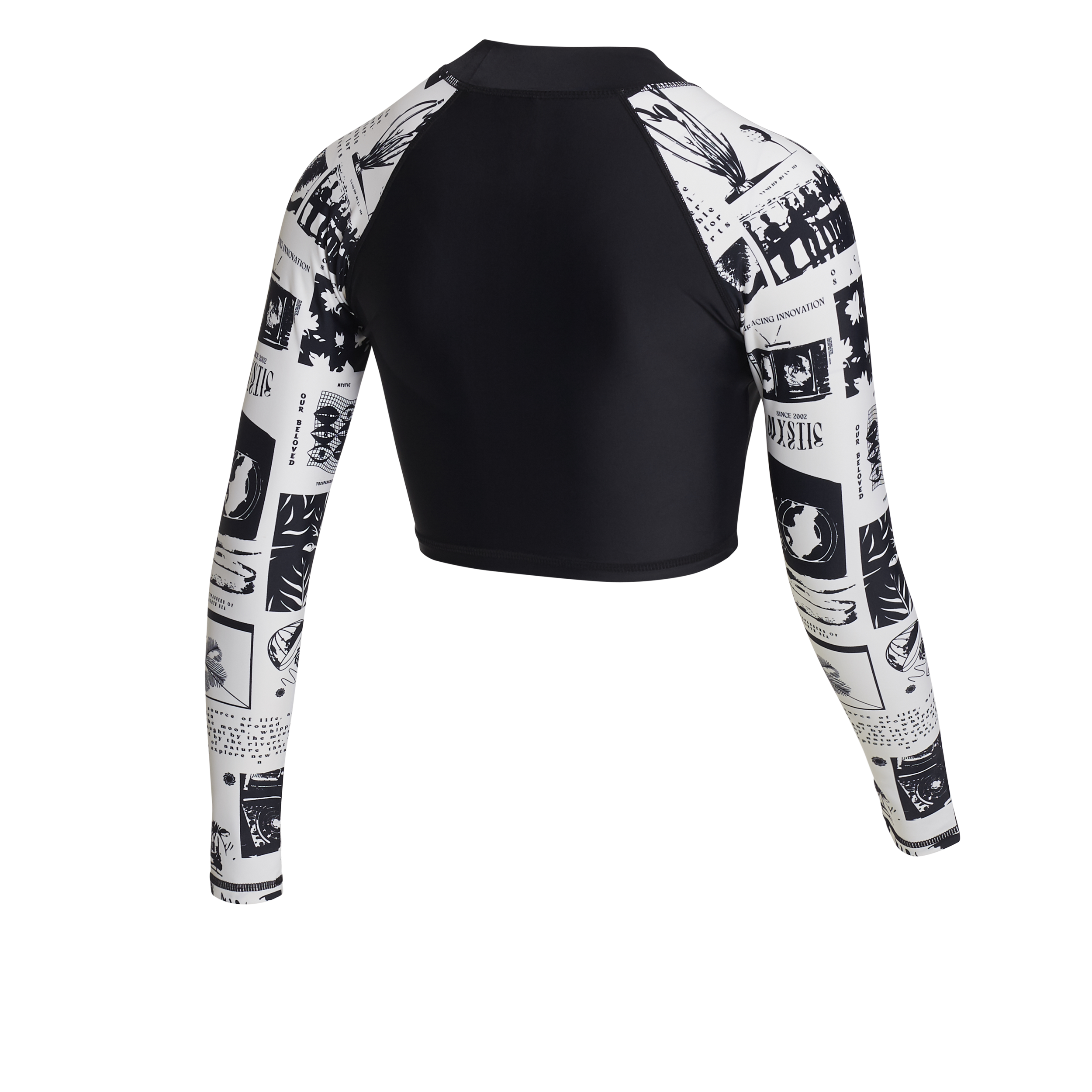 Mystic - Jayde L/S Crop Rash Väst - Off White