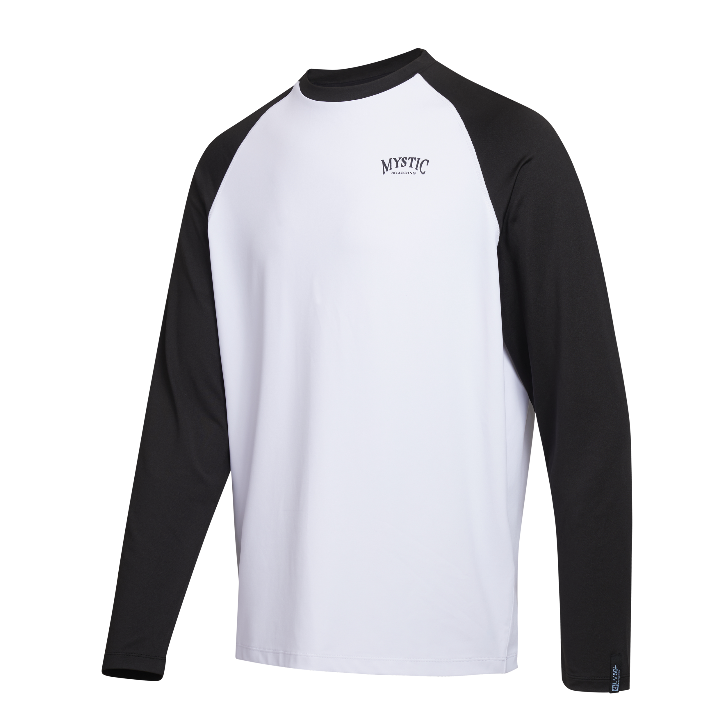 Mystic - Bolt L/S Rash Vest - Svart/Vit