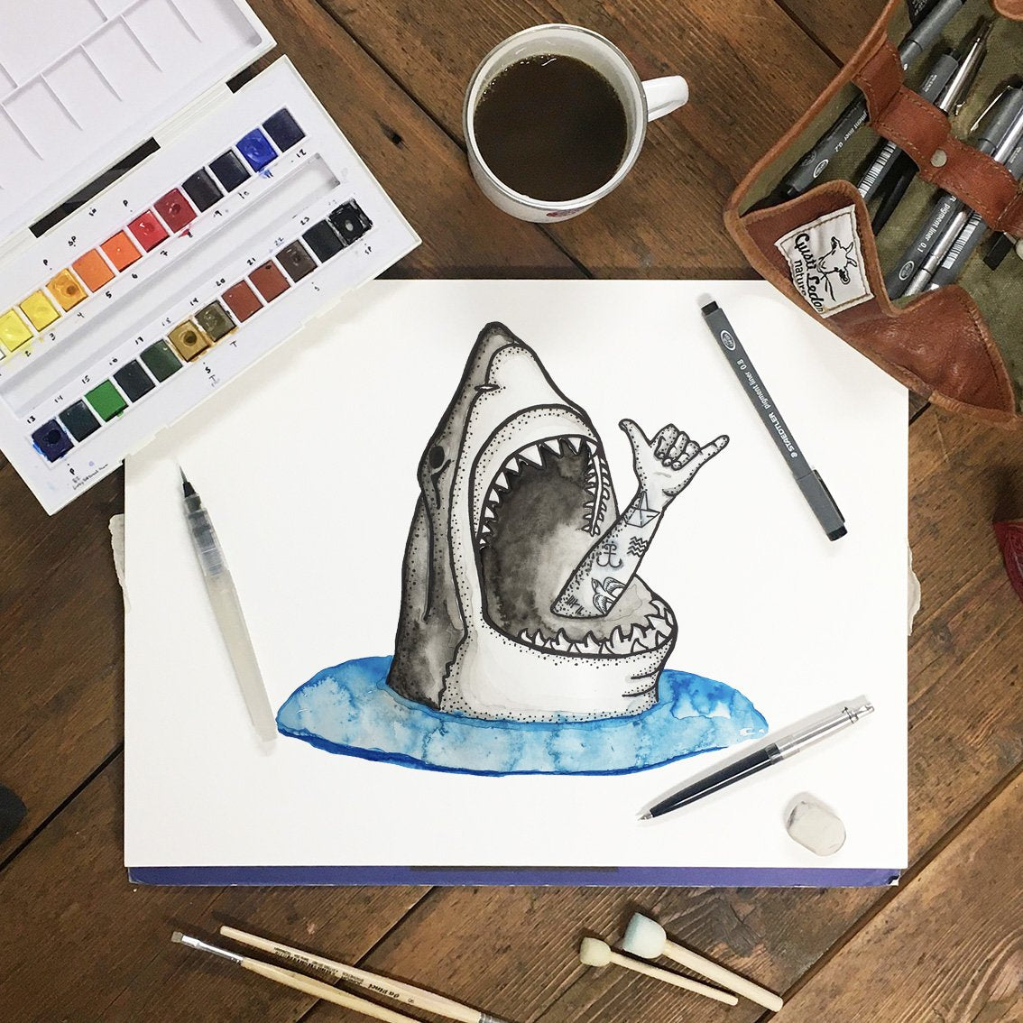 Lakor - Shark Shaka affisch