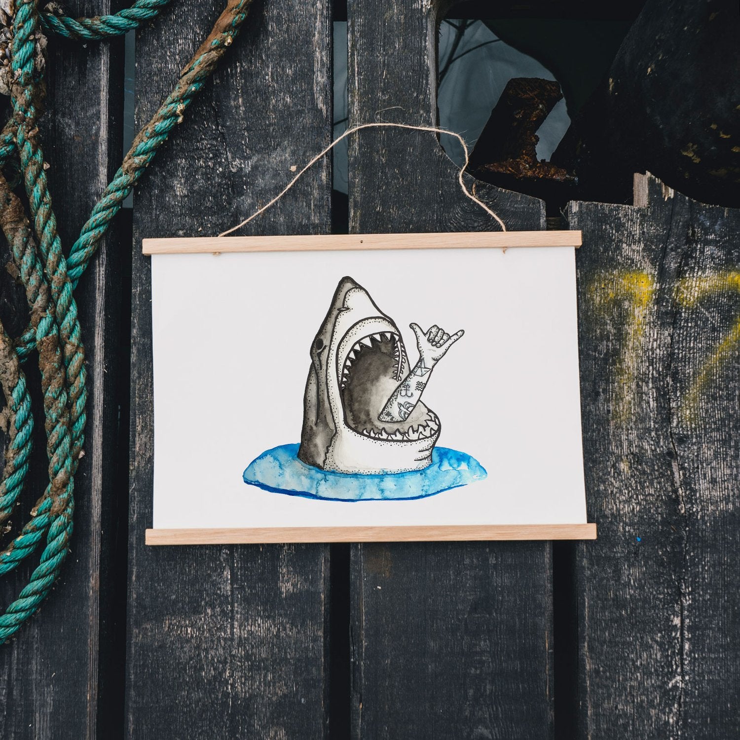 Lakor - Shark Shaka affisch