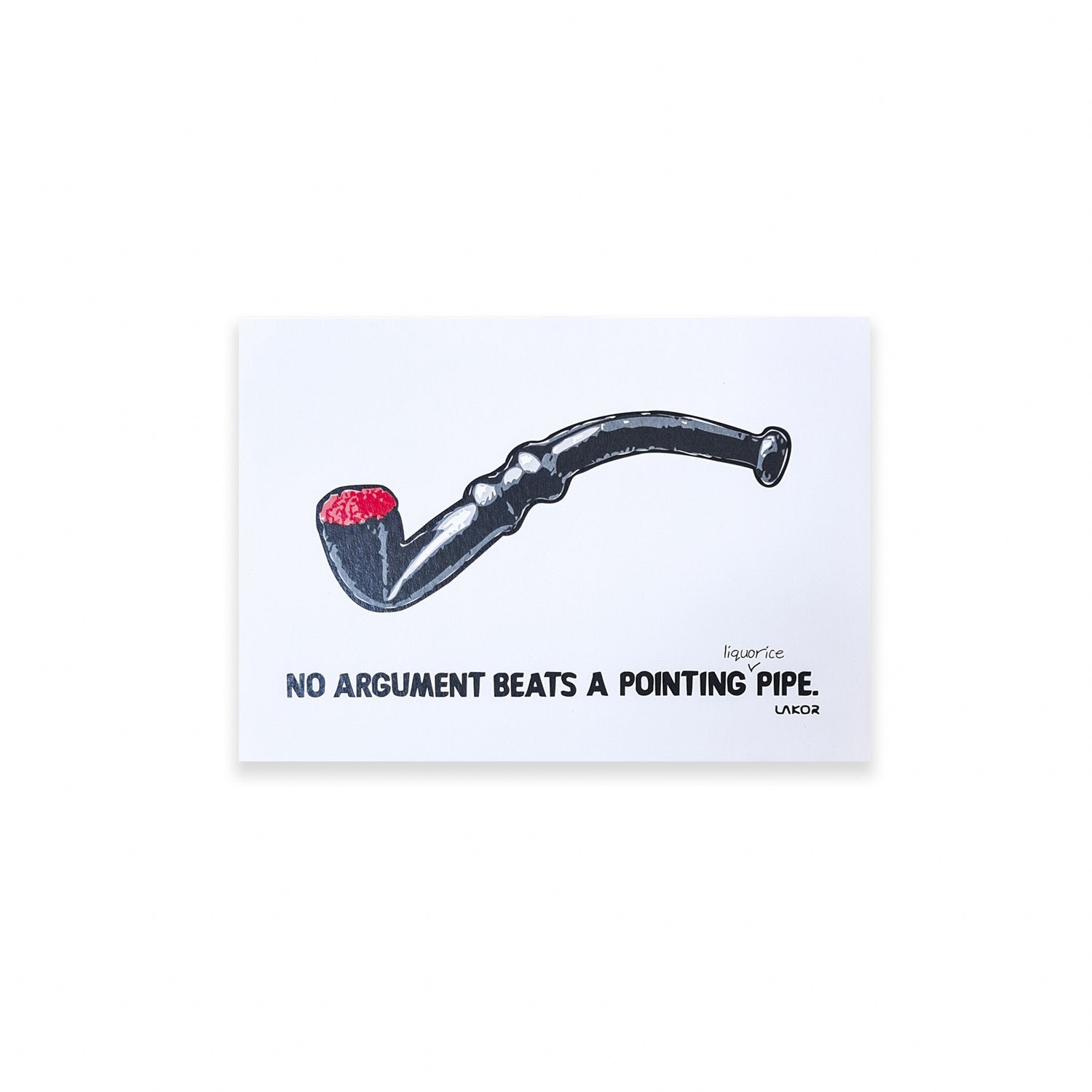 Lakor - Lakritspipa Vykort