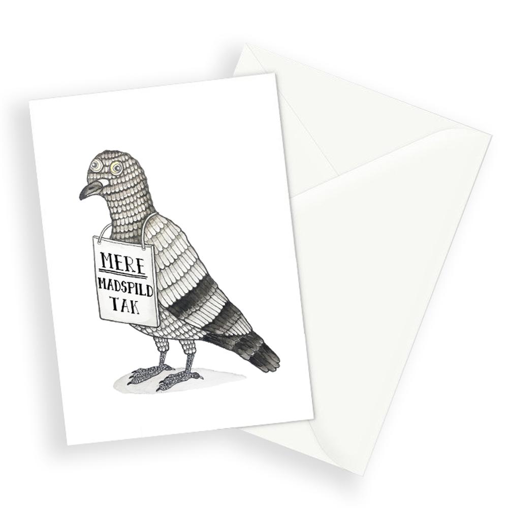 Lakor - Mer matsvinn Tack! Vykort