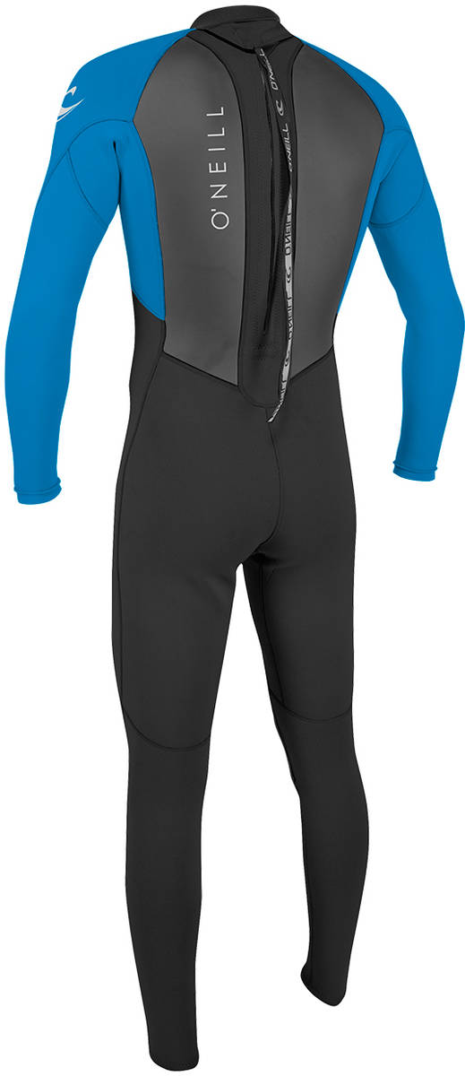 O'Neill Youth Reactor Black/Ocean 3 mm Våtdräkt med dragkedja