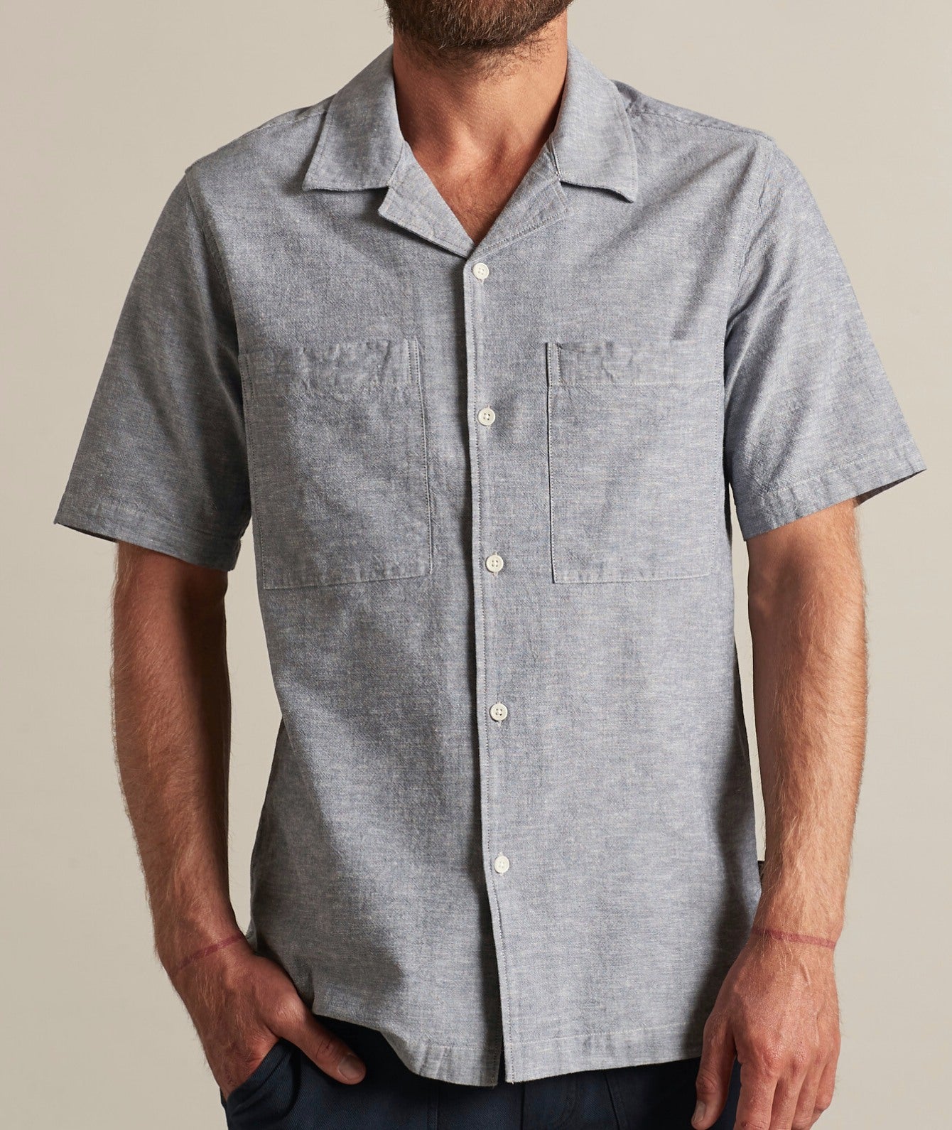 Elsk Pelle Men'S Ss Shirt | Blue