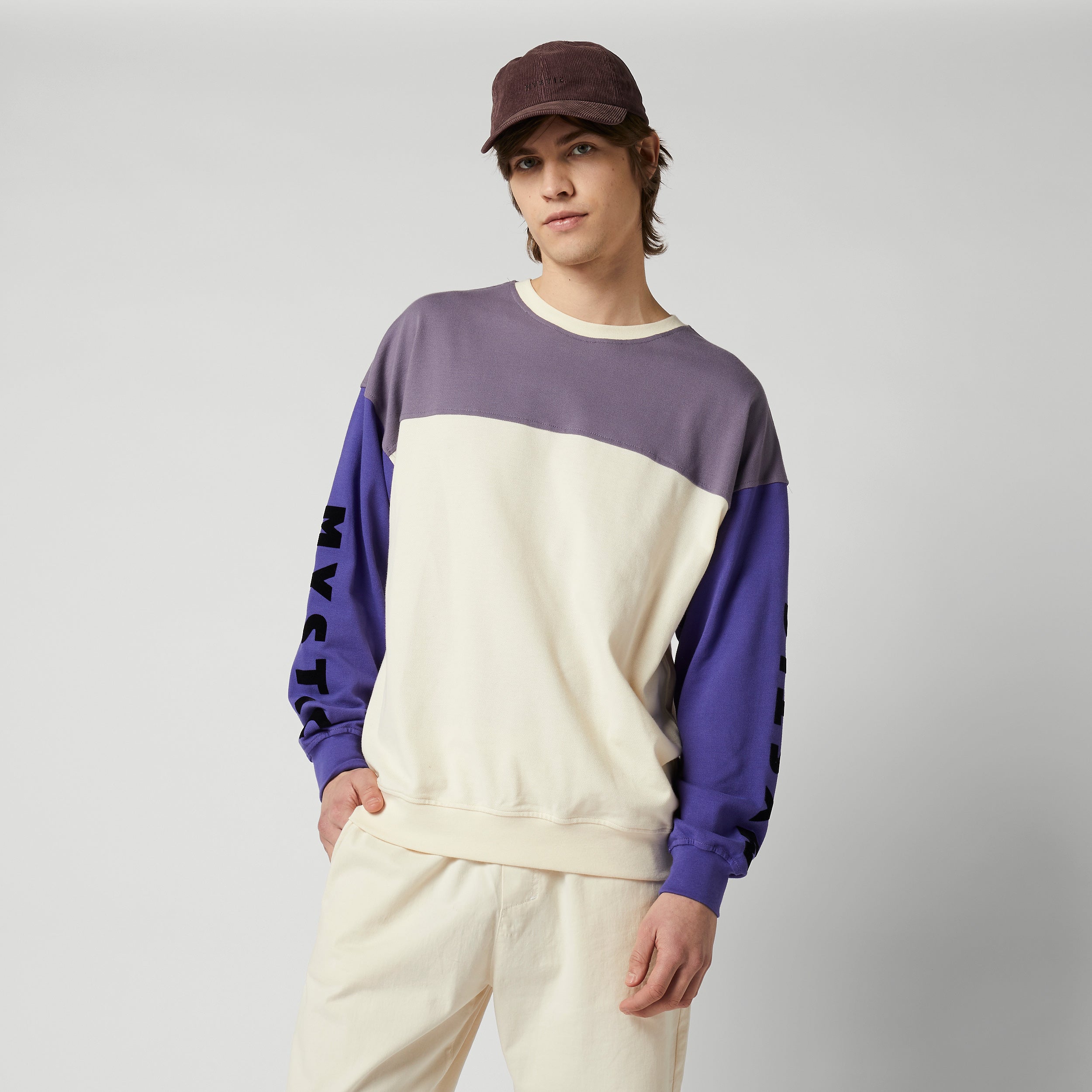 Mystic - Docked Crew Sweat - Purple