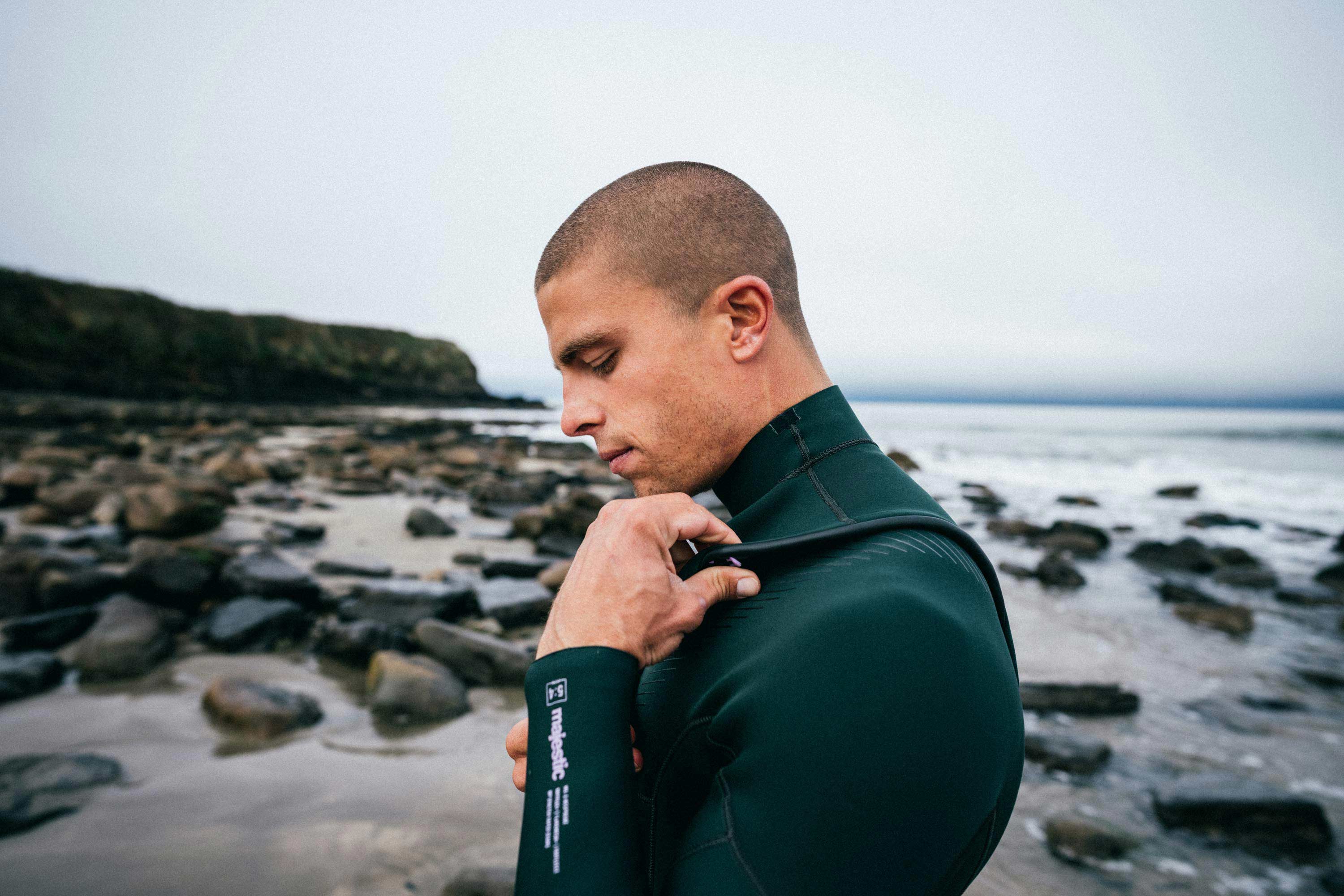 Mystic - Majestic Fullsuit 5/4mm Fzip - Marinblå